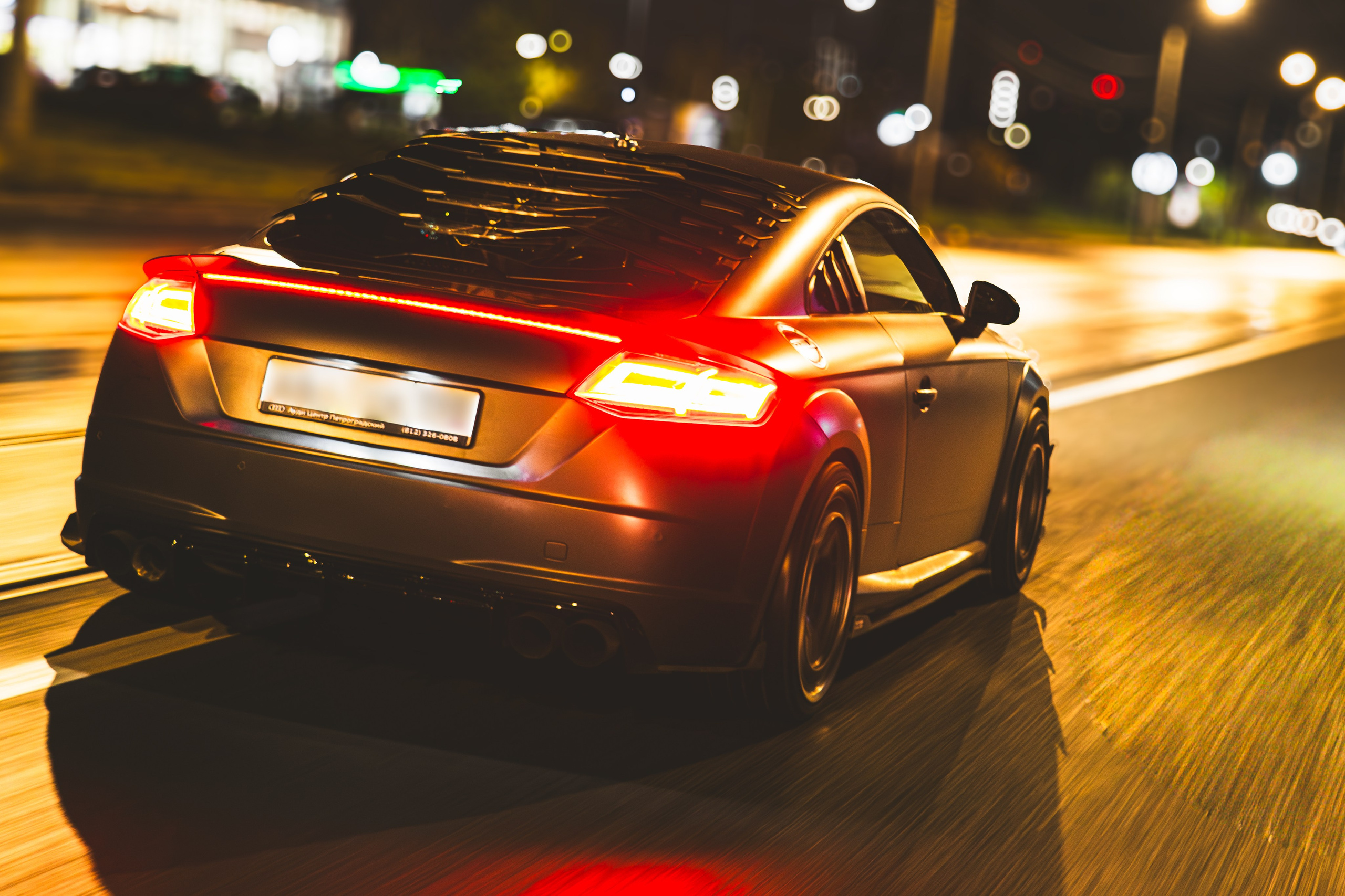 Audi TTs Night ed. Автомобильный фотограф в Санкт-Петербурге