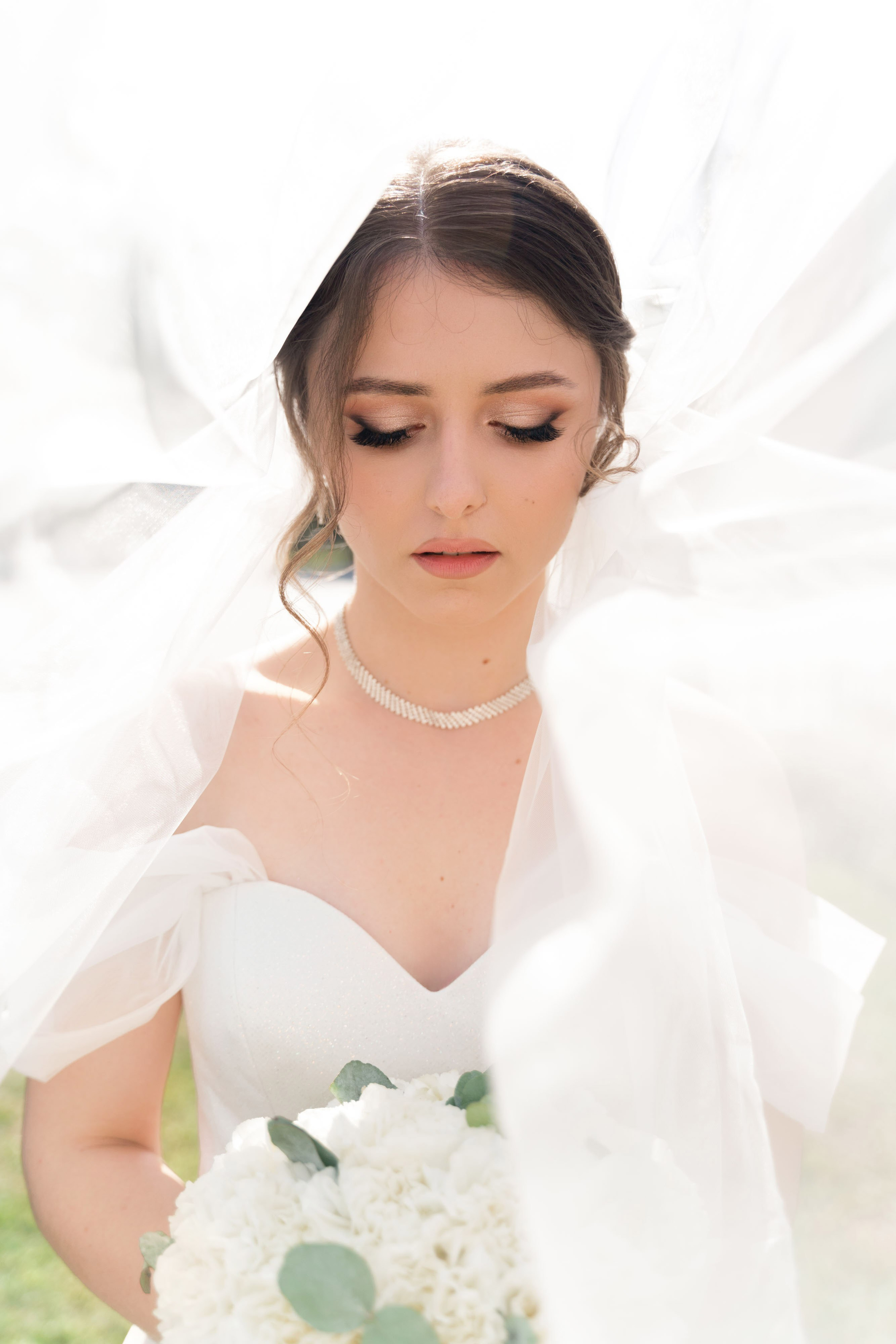 фотосессия невесты с фатой в городе Новочеркасск