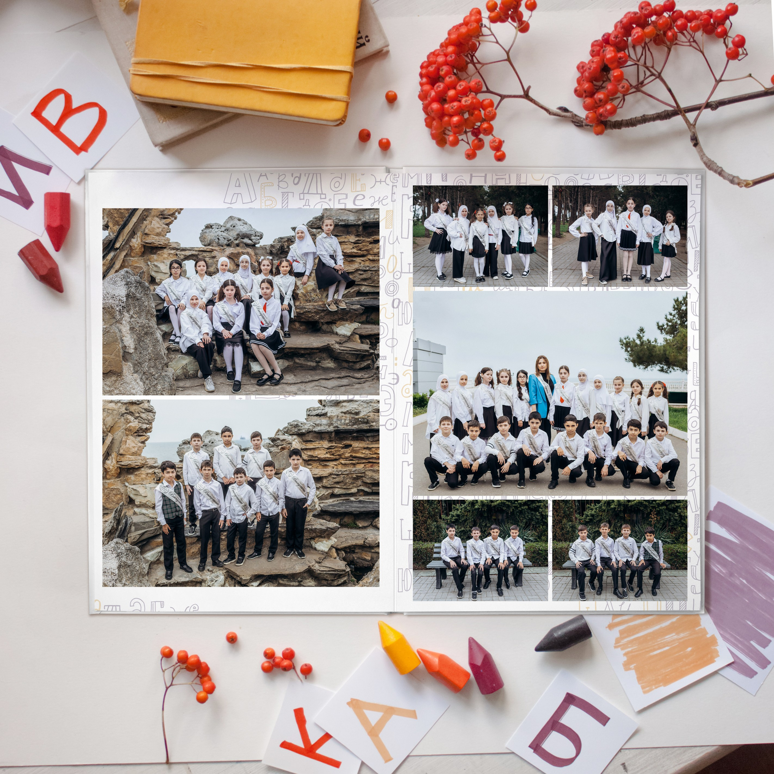 Алфавит. Дизайнер fotokniga_ast