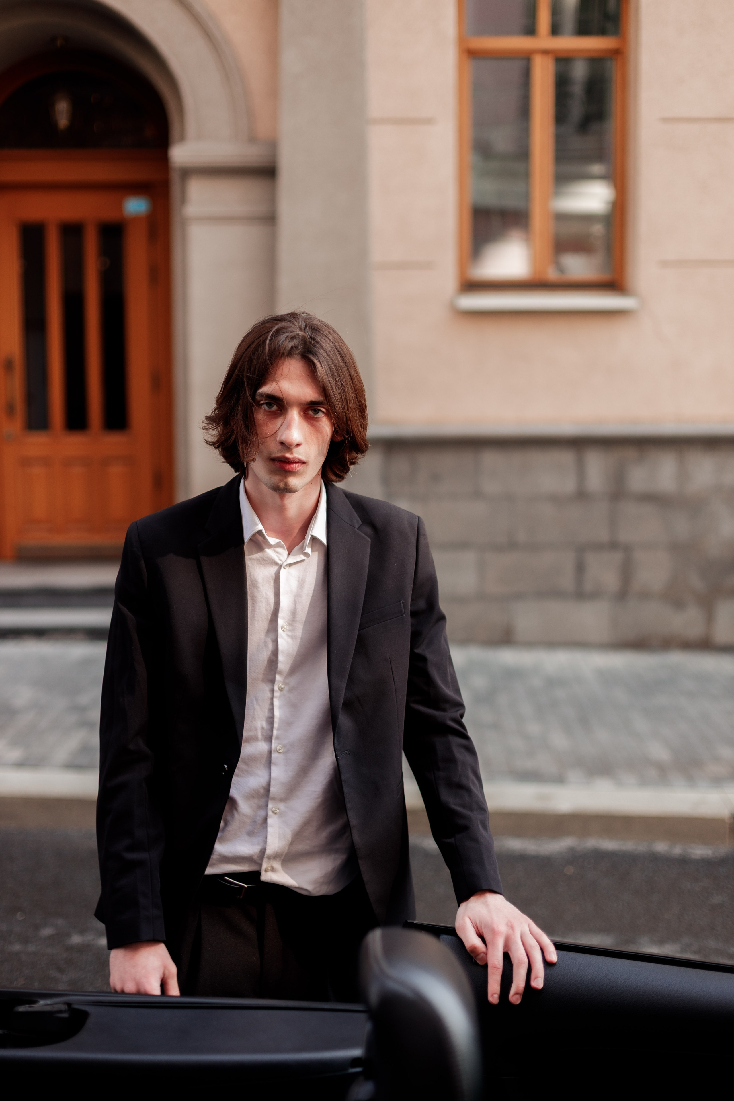 Свадебная фотосессия с автомобилем в центре Москвы, фотограф свадьбам Москва