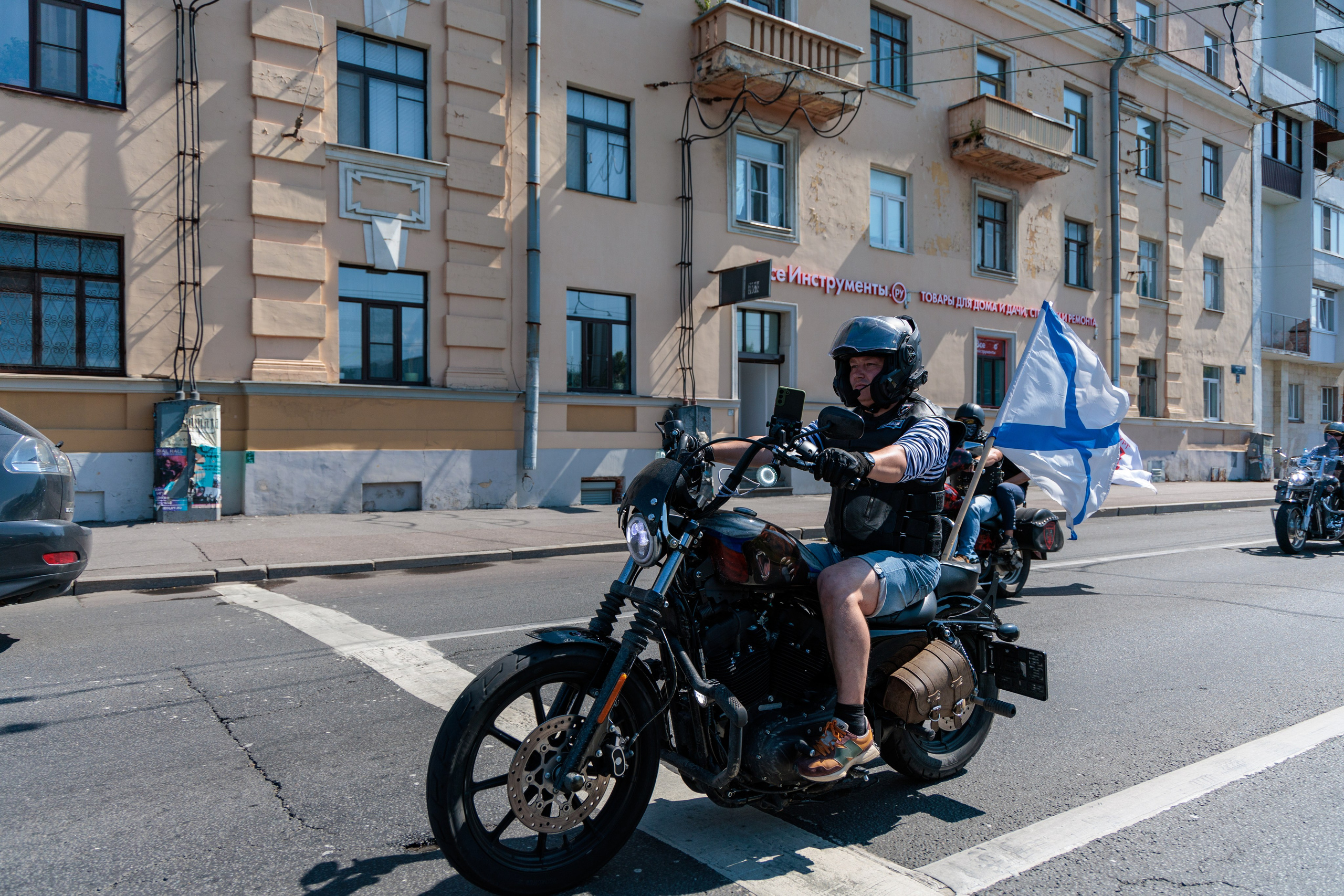 День ВМФ с мотоклубом 28.08.24. Репортажный фотограф Санкт-Петербург | Роман Карбышев