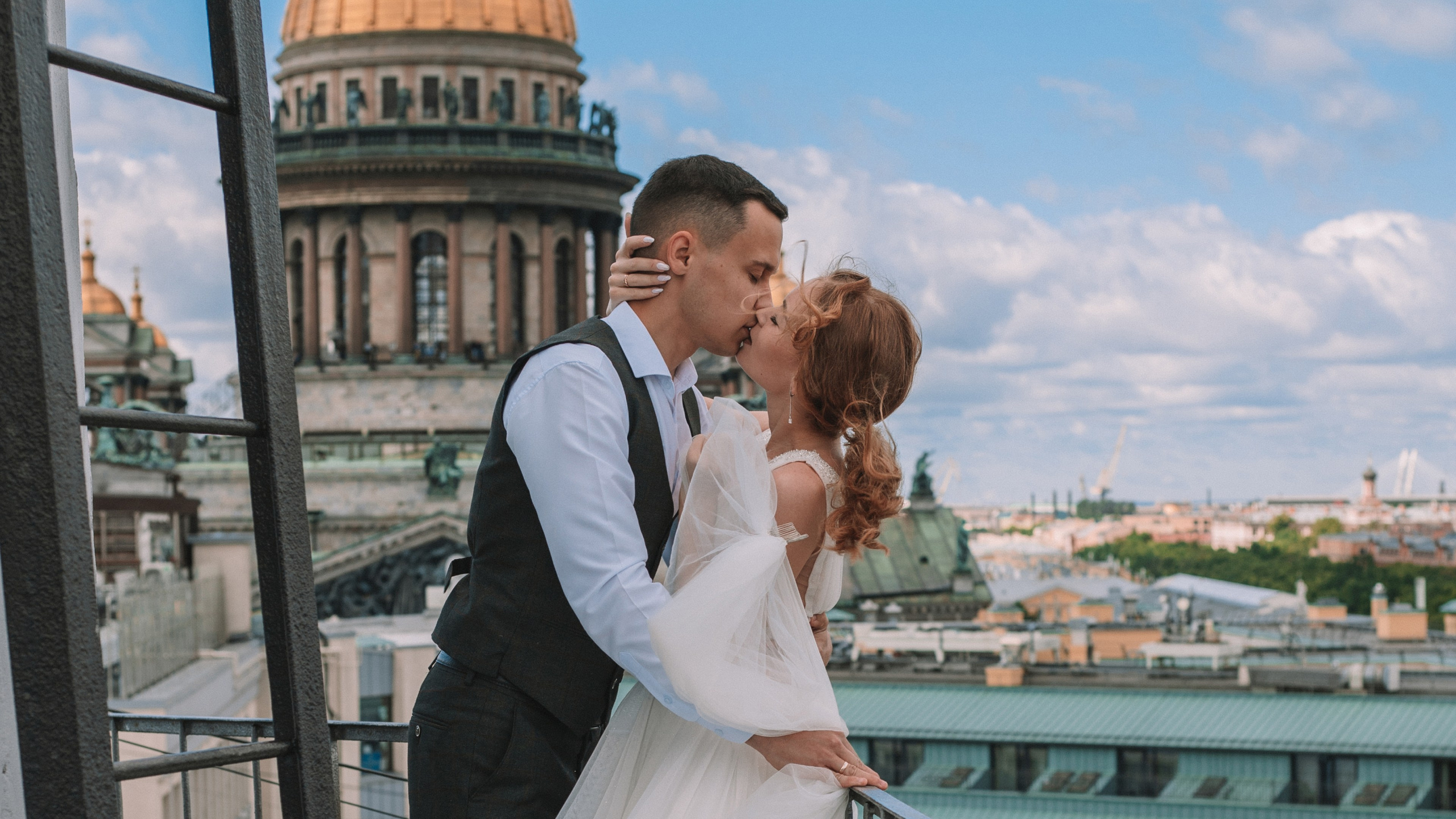 Свадебная фотосессия на крыше — фотограф СПб. Фотограф Олеся Беляева | Санкт-Петербург и Ленобласть