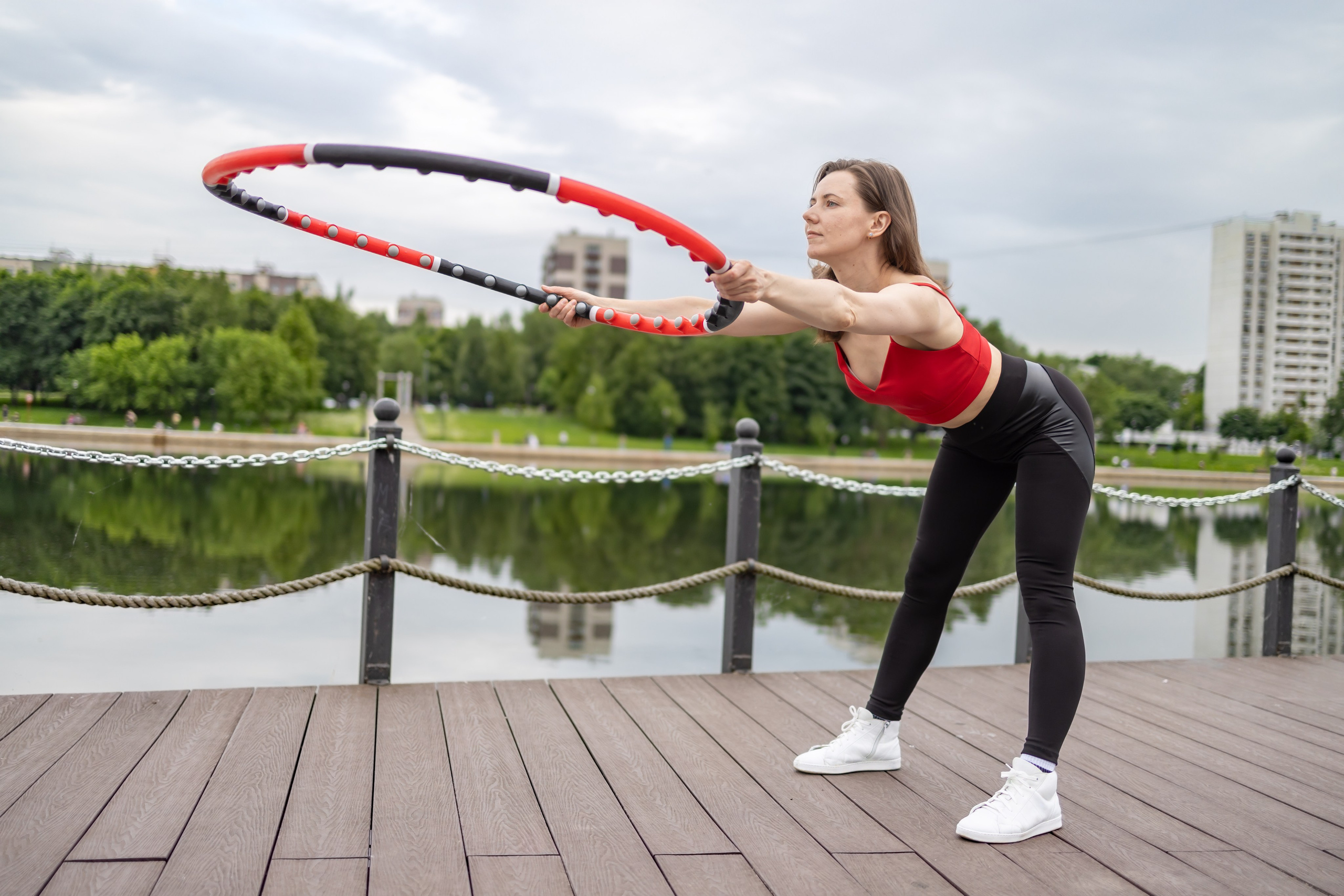 Спортивная фотосессия с хула хупом и йога, пилатес. Репортажный, семейный и студийный фотограф в Москве Демин Алексей