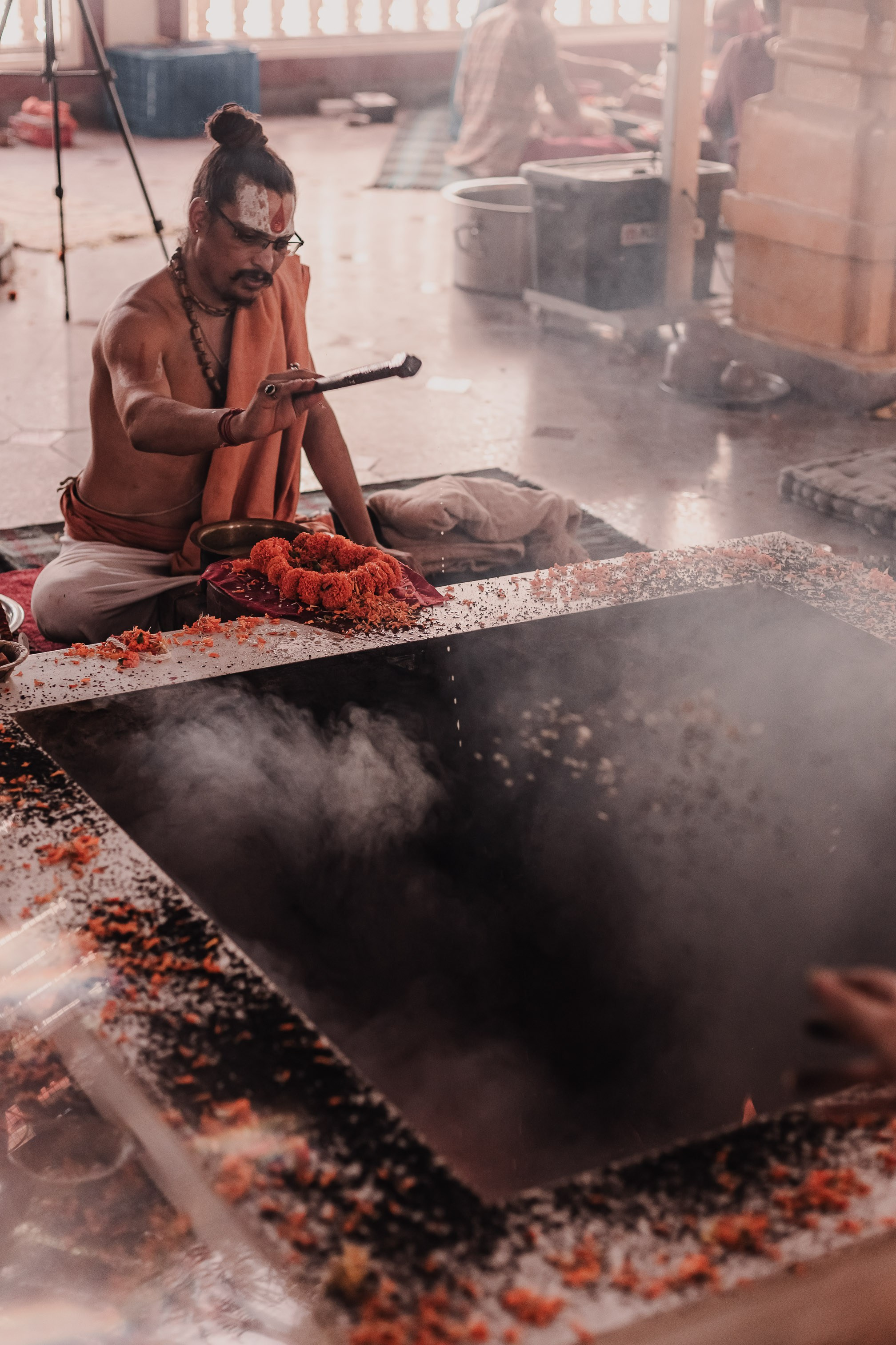 Navaratri yajna at Devraha Baba Ji ashram. Мариам Багдасарян