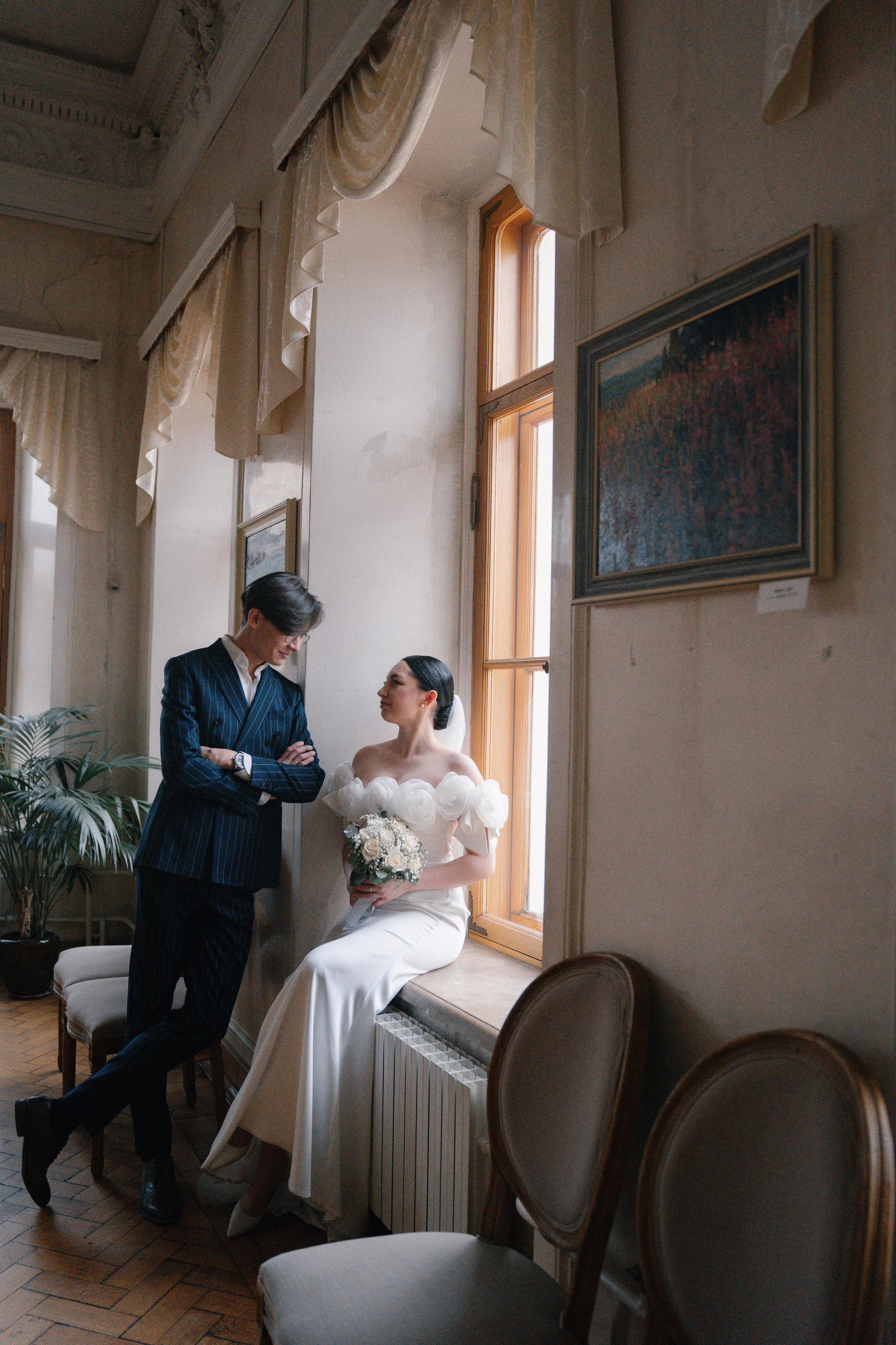 Свадебная фотосессия в Библиотеке читальне им. Пушкина