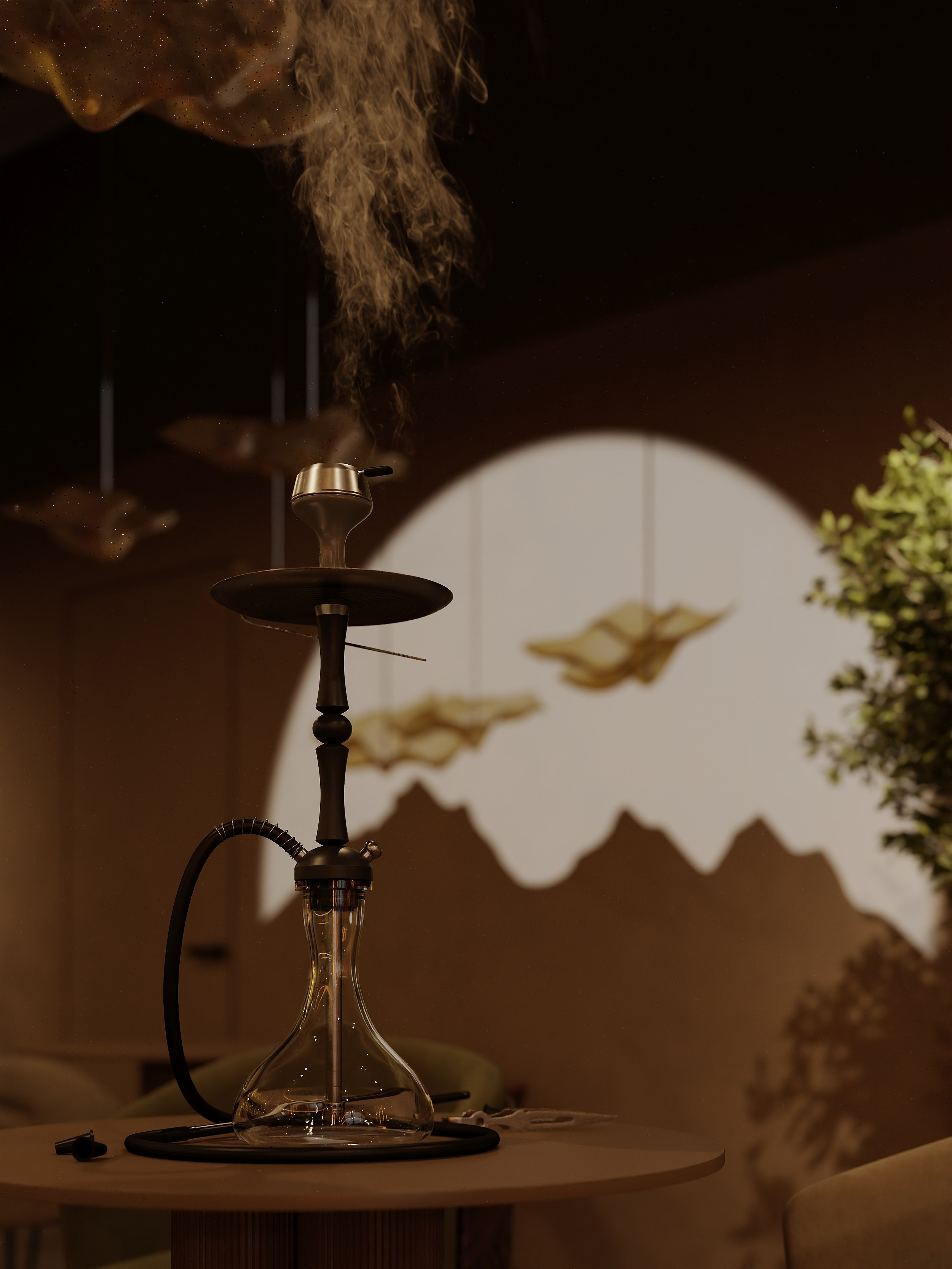 Кальянная Oazis Lounge. Студия дизайна интерьера в Москве T.Art Design