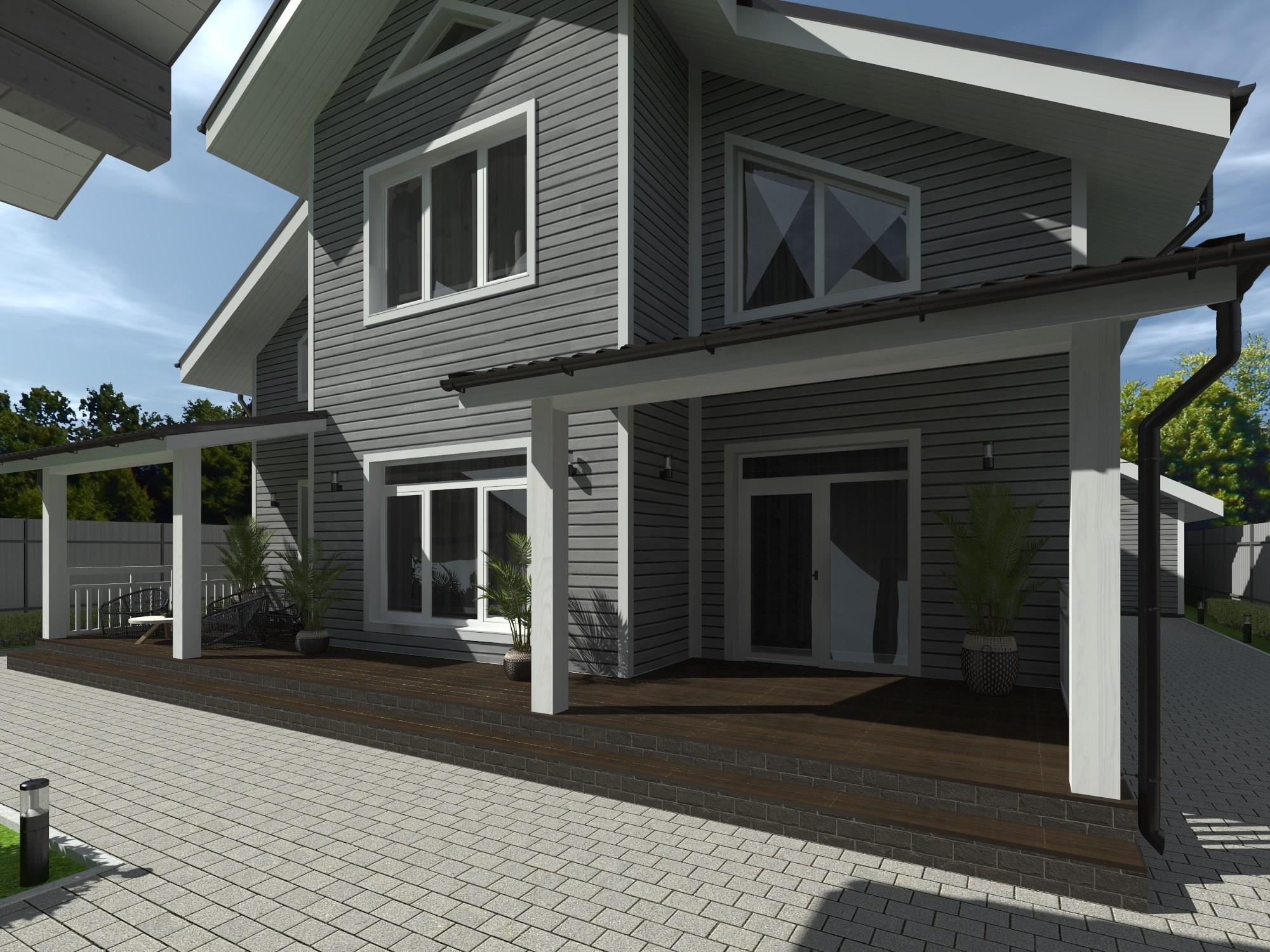 Индивидуальный жилой дом 160 м². ПРОЕКТИРОВАНИЕ ИНТЕРЬЕРОВ И АРХИТЕКТУРНЫХ РЕШЕНИЙ В СТУДИИ SHELOFAST DESIGN