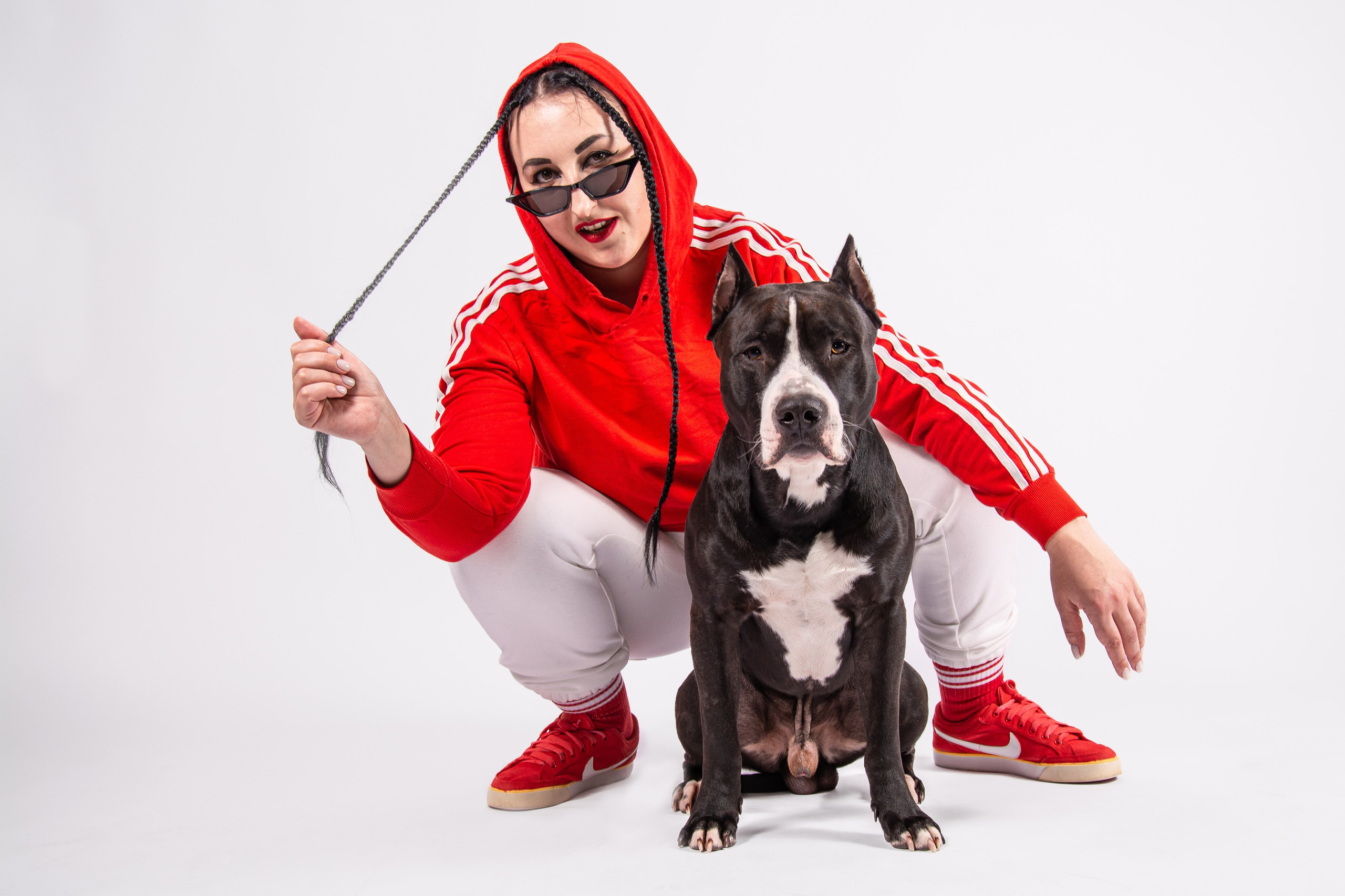 Студийная съёмка с собакой. Фотограф Макс Огурцов в Нижнем Новгороде