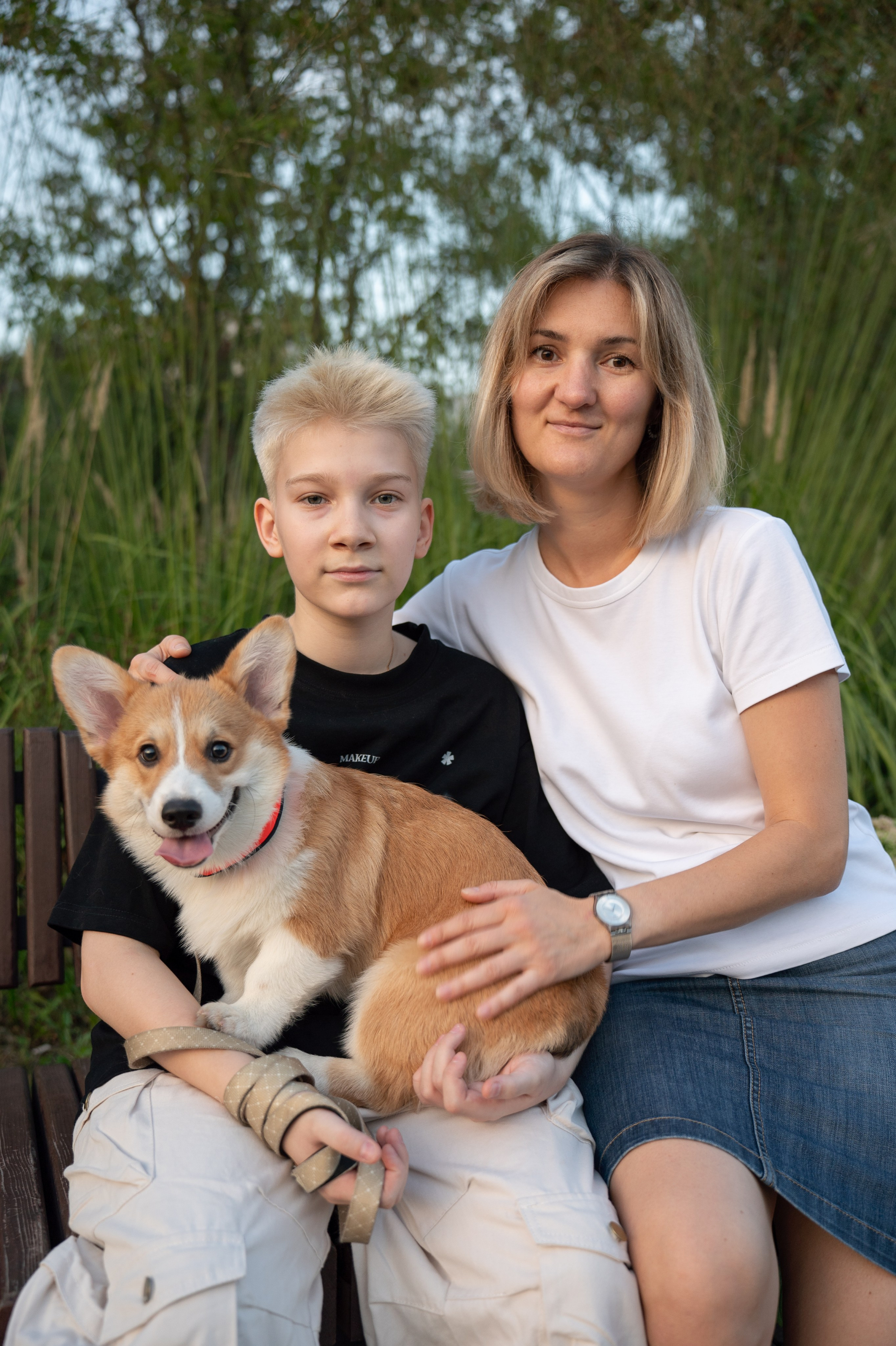 Нина, Илья и Голди. Портретный, семейный фотограф Марина Моисеева