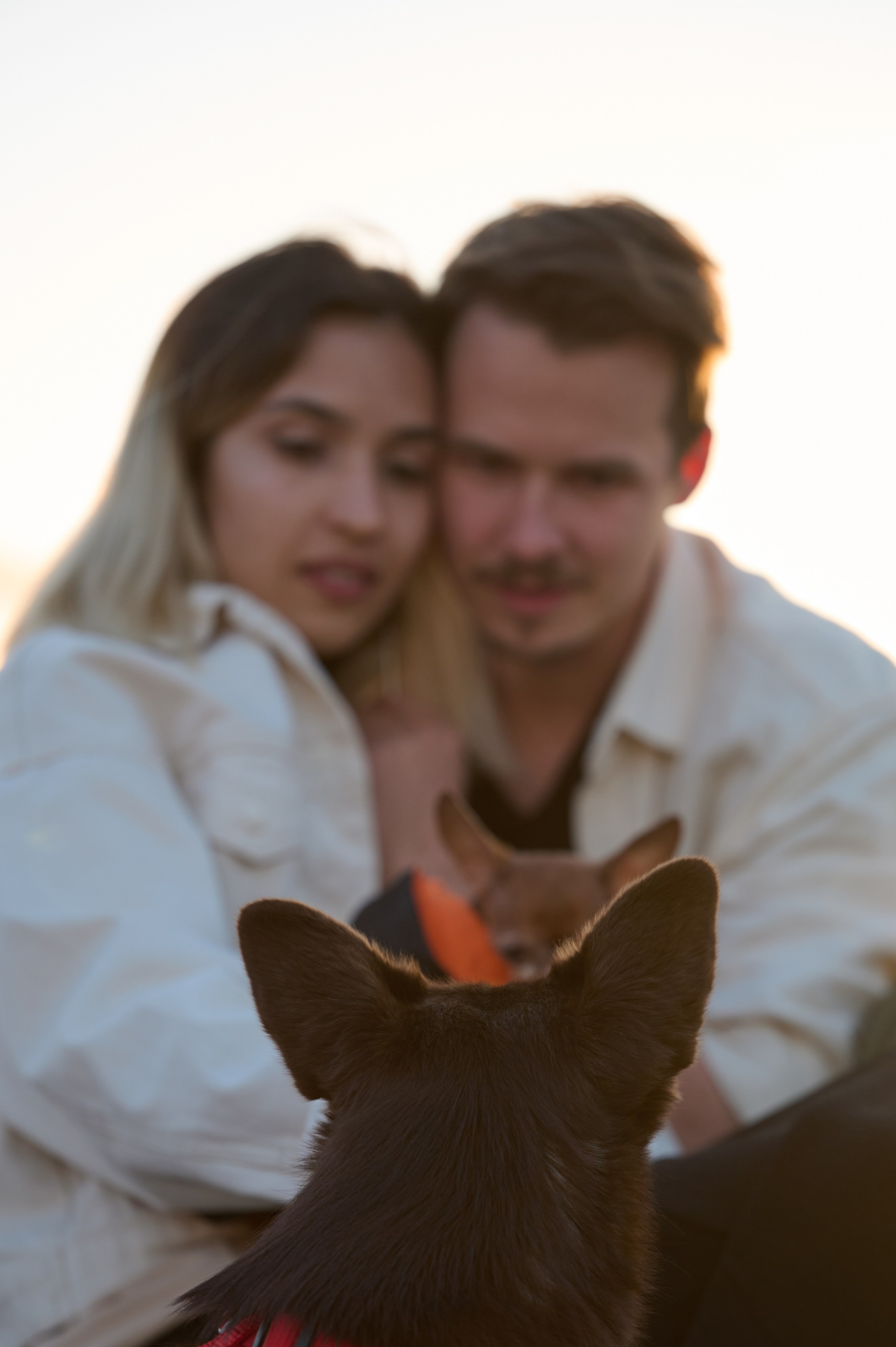 Ренита и Егор с Фокси и Пени. Фотограф анималист в Казани Алина Сулейманова. Фотограф животных