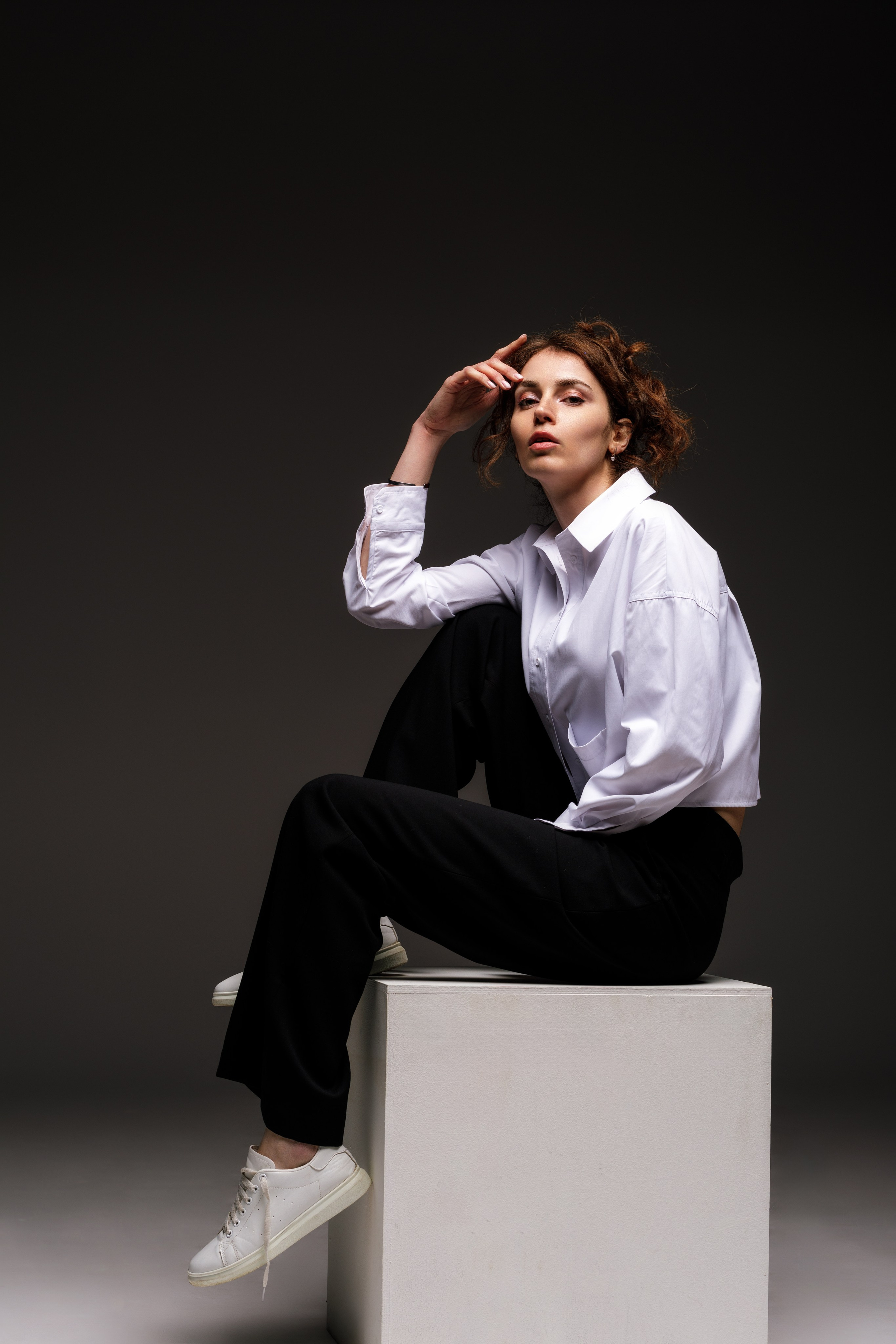 Съемка в студии на циклораме с Анастасией в формате для «себя»