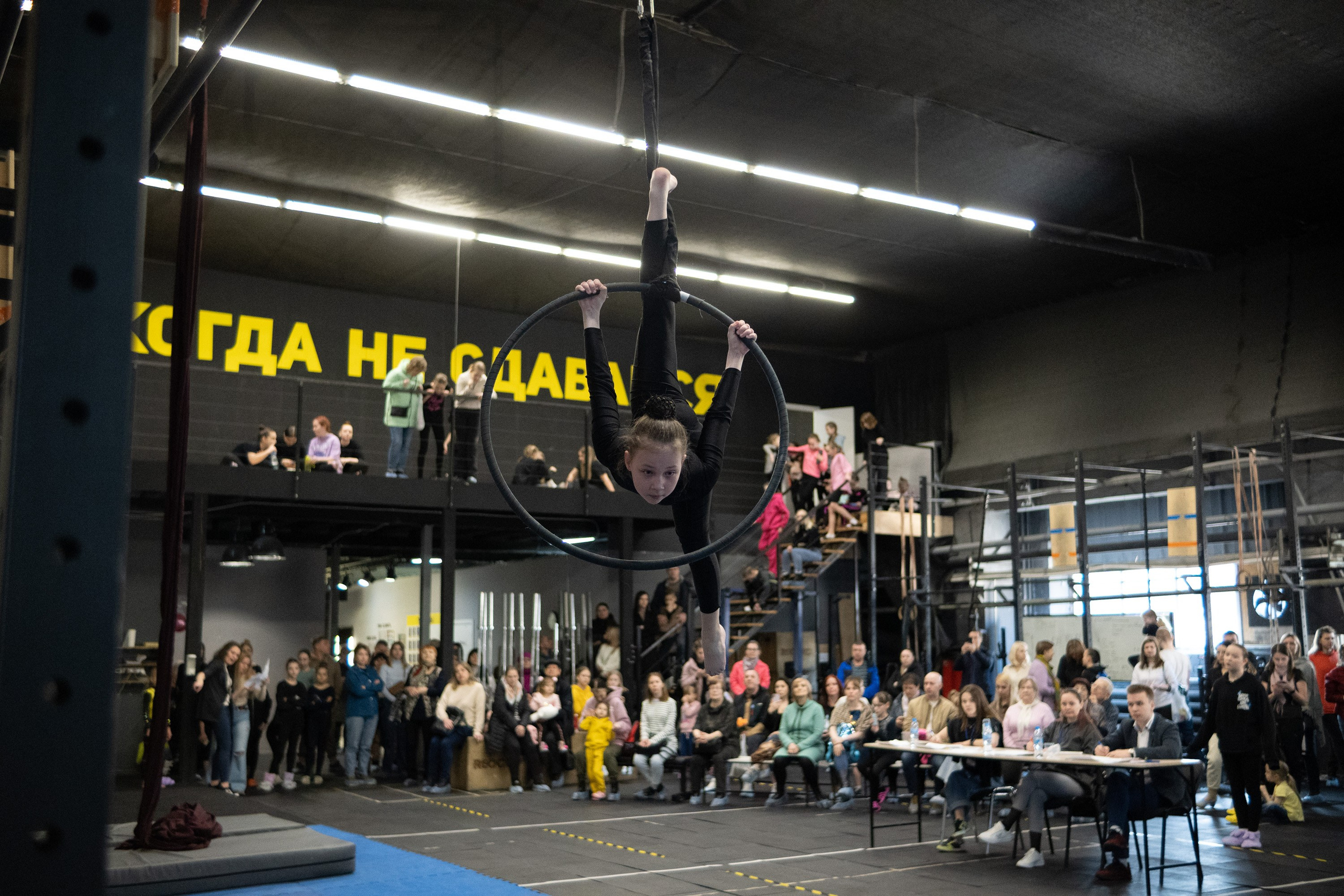 Внутриклубные соревнования по воздушной гимнастике 02.04.23