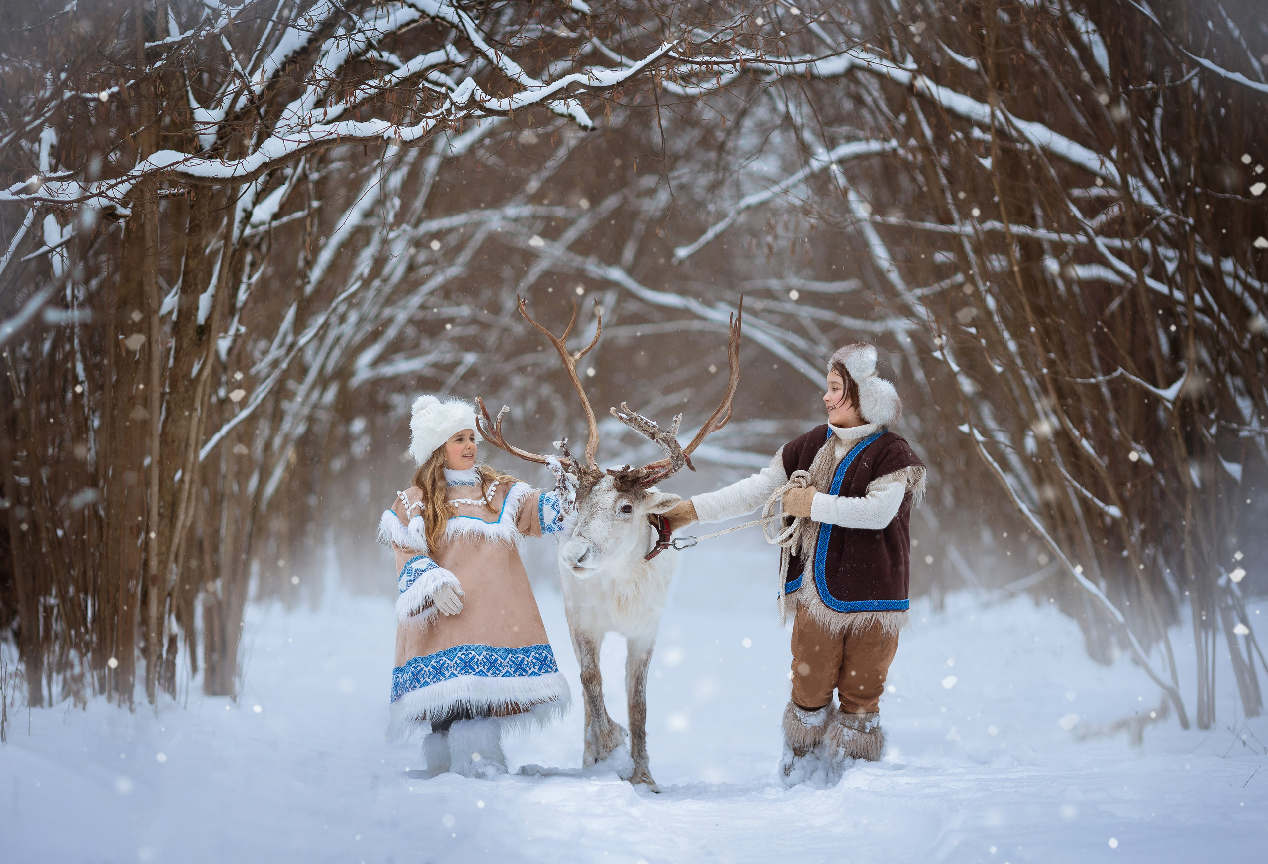 Фотосессии с оленями. Фотограф Лия Милк | Москва, Подмосковье