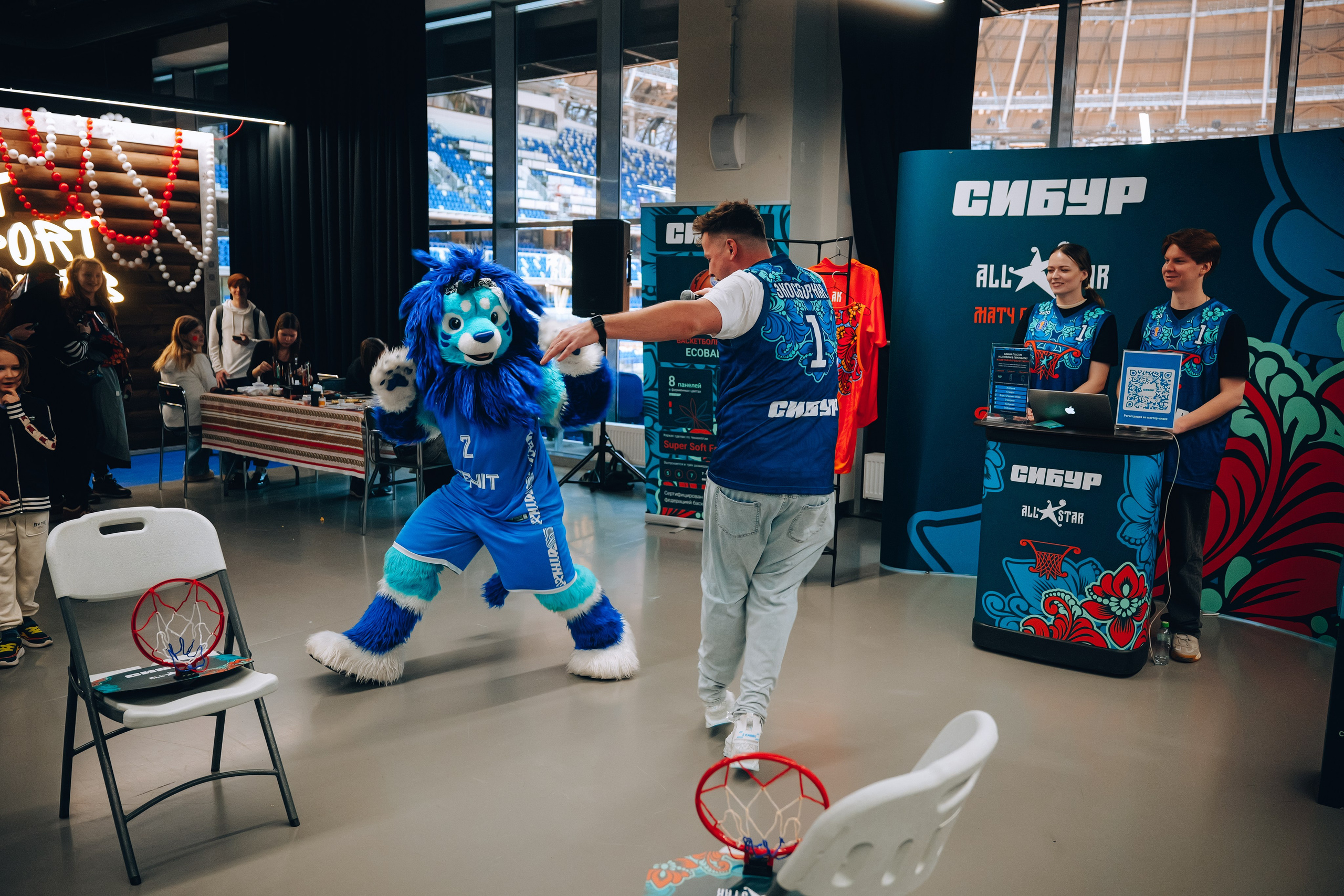 Сибур на Матче Всех Звезд 2025 Единой Лиги ВТБ. Фотограф и видеограф Мария Банщикова, Солнечногорск, Москва