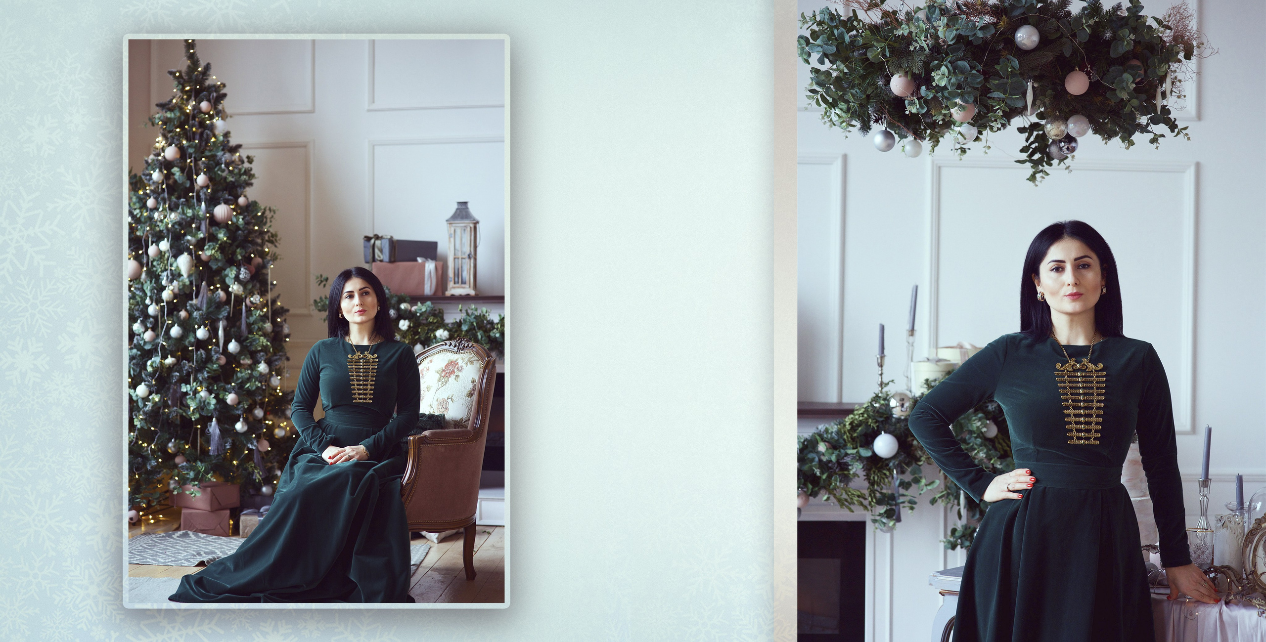 Большая дружная семья в Рождественской фотостудии. Фотохудожник Наталия Кирсанова