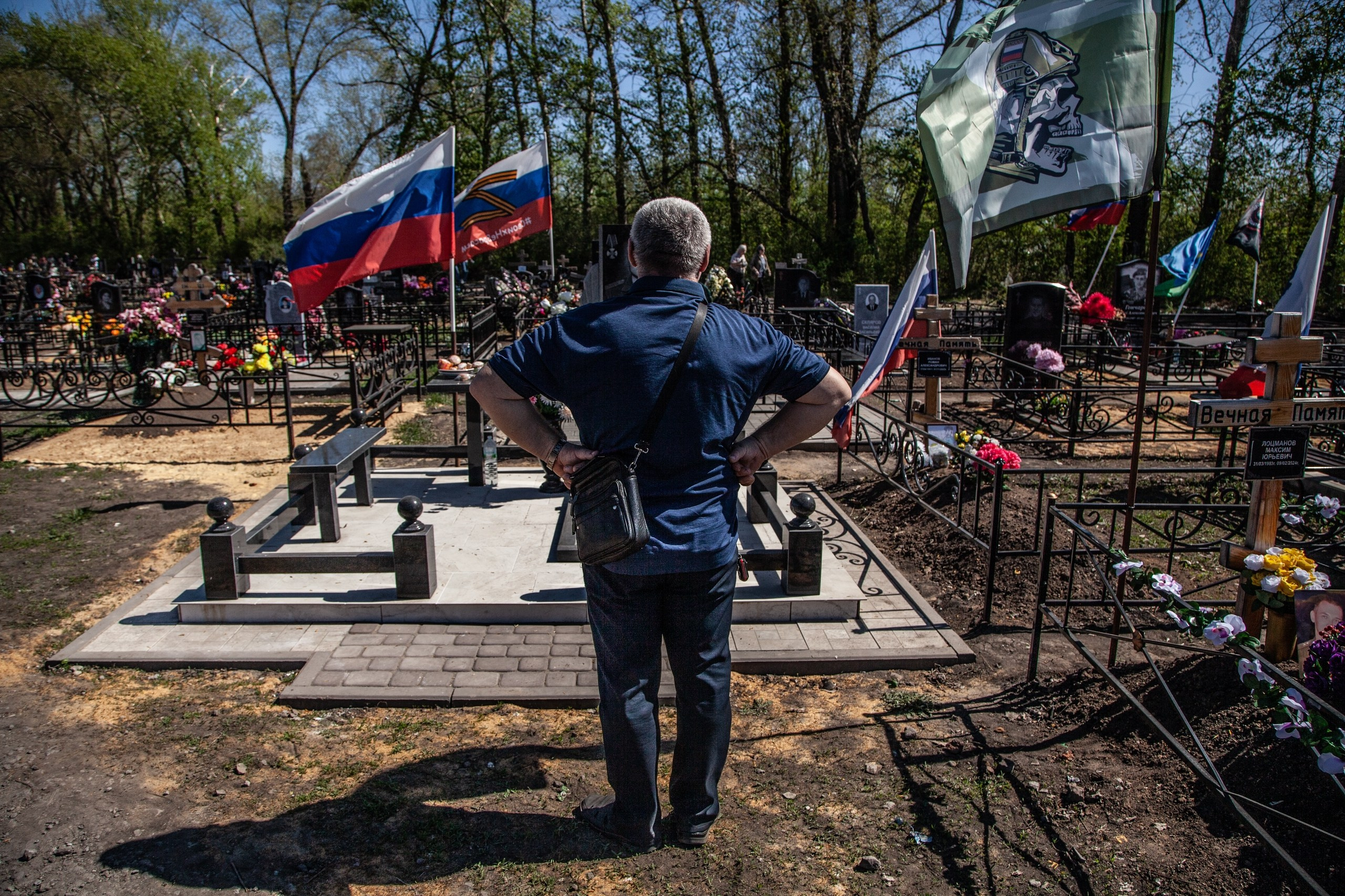 Аллея погибших военнослужащих в зоне специальной военной операции (СВО), Воронежская область.