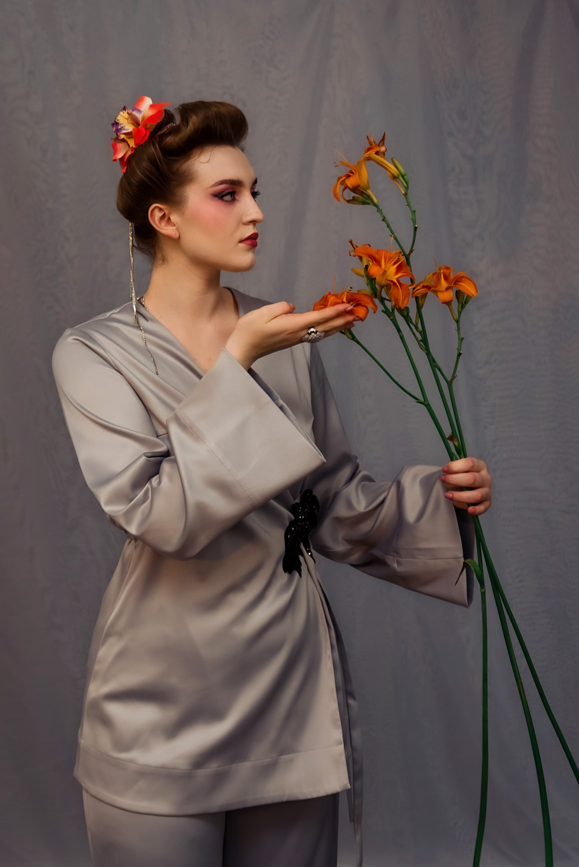 Съемка в стиле Гейша. Фотограф Тула творческие фотосессии недорого Ольга Ромашина