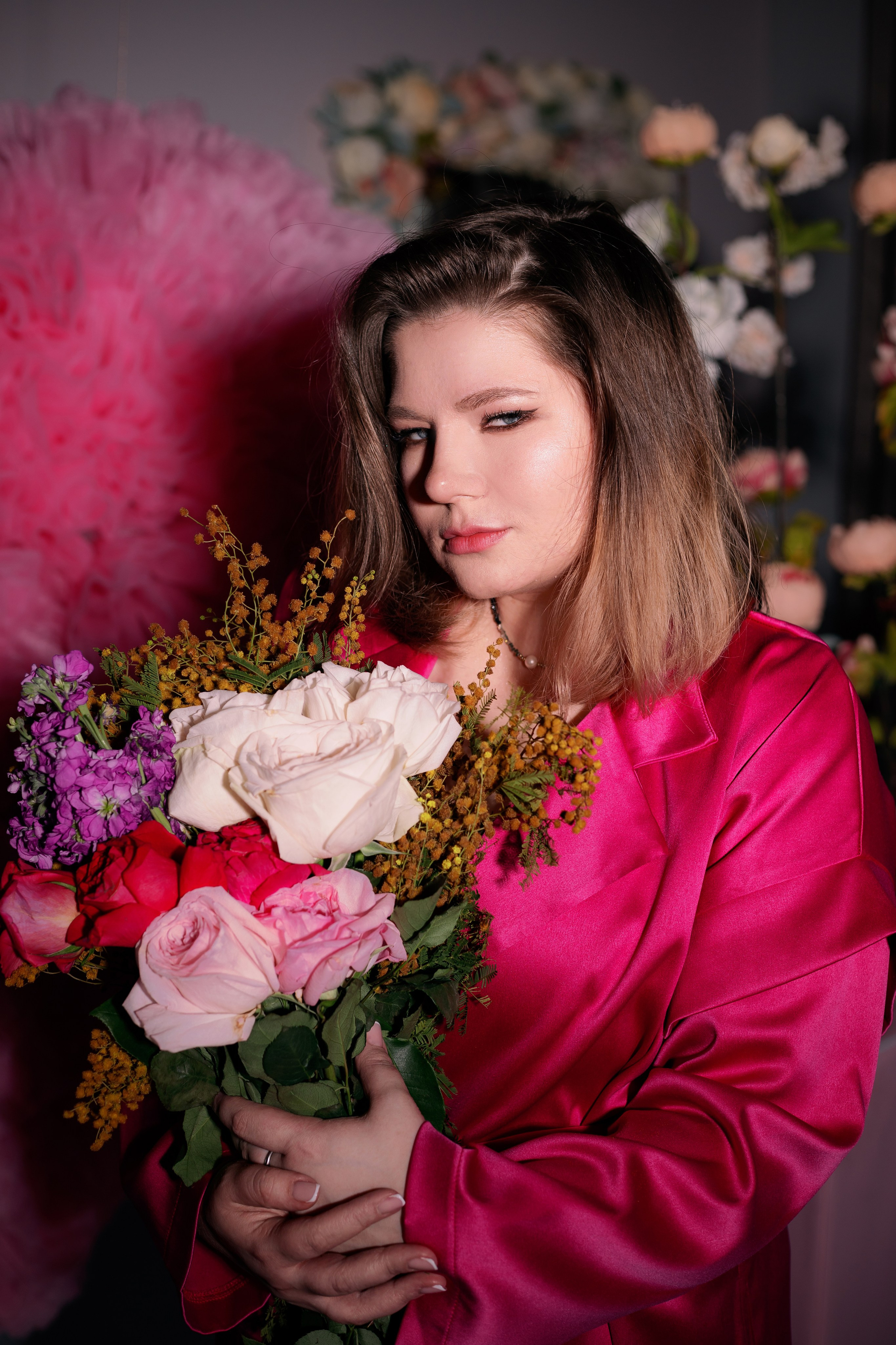 Фотосессия для девушки с бенто тортом в студии. Фотограф в Санкт-Петербурге, Анна Скворцова