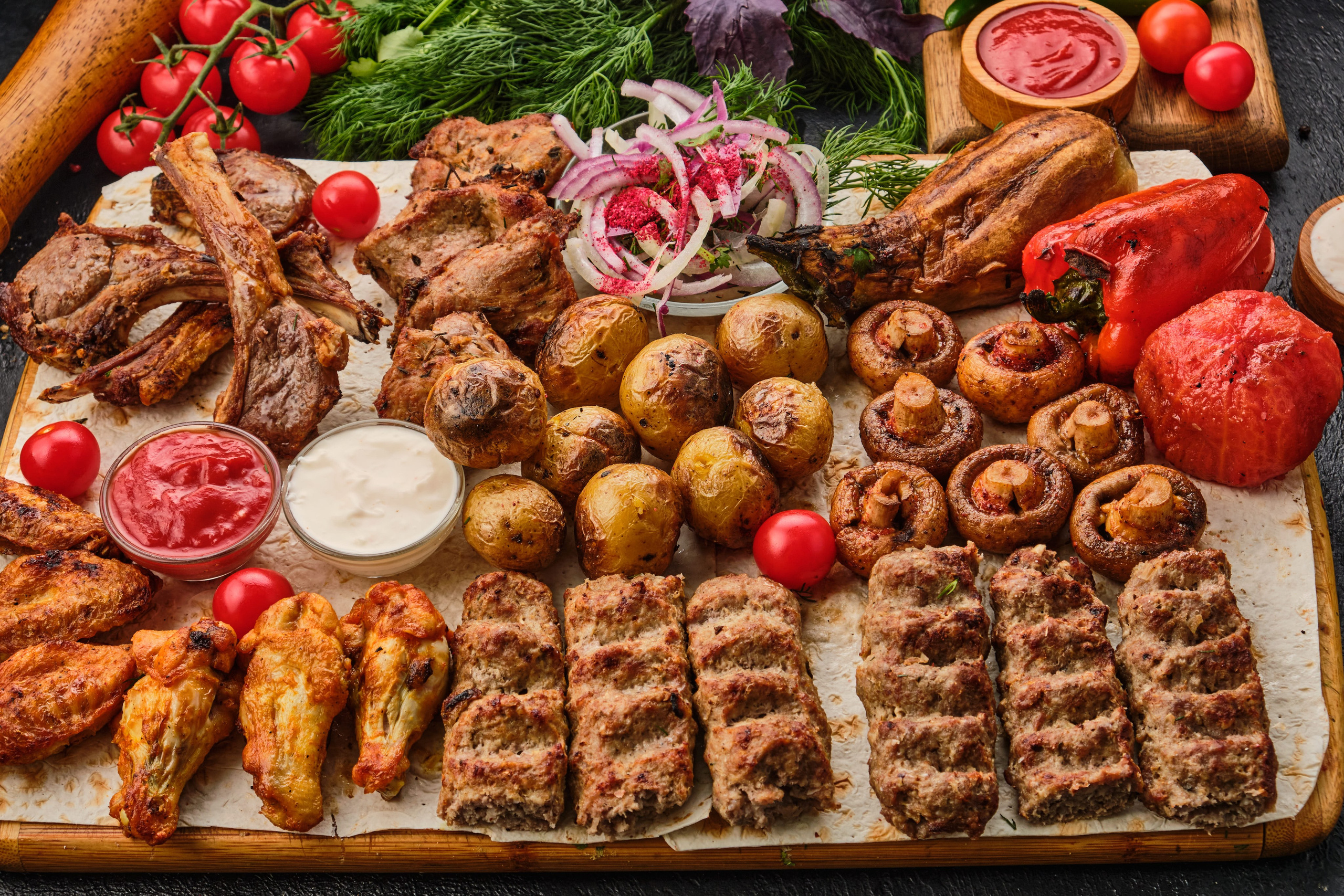Food Photography of Shashlik for Delivery | Food Photographer Tbilisi. Commercial Photographer Tbilisi | Food & Product Photography | Vitaly Gorbachev