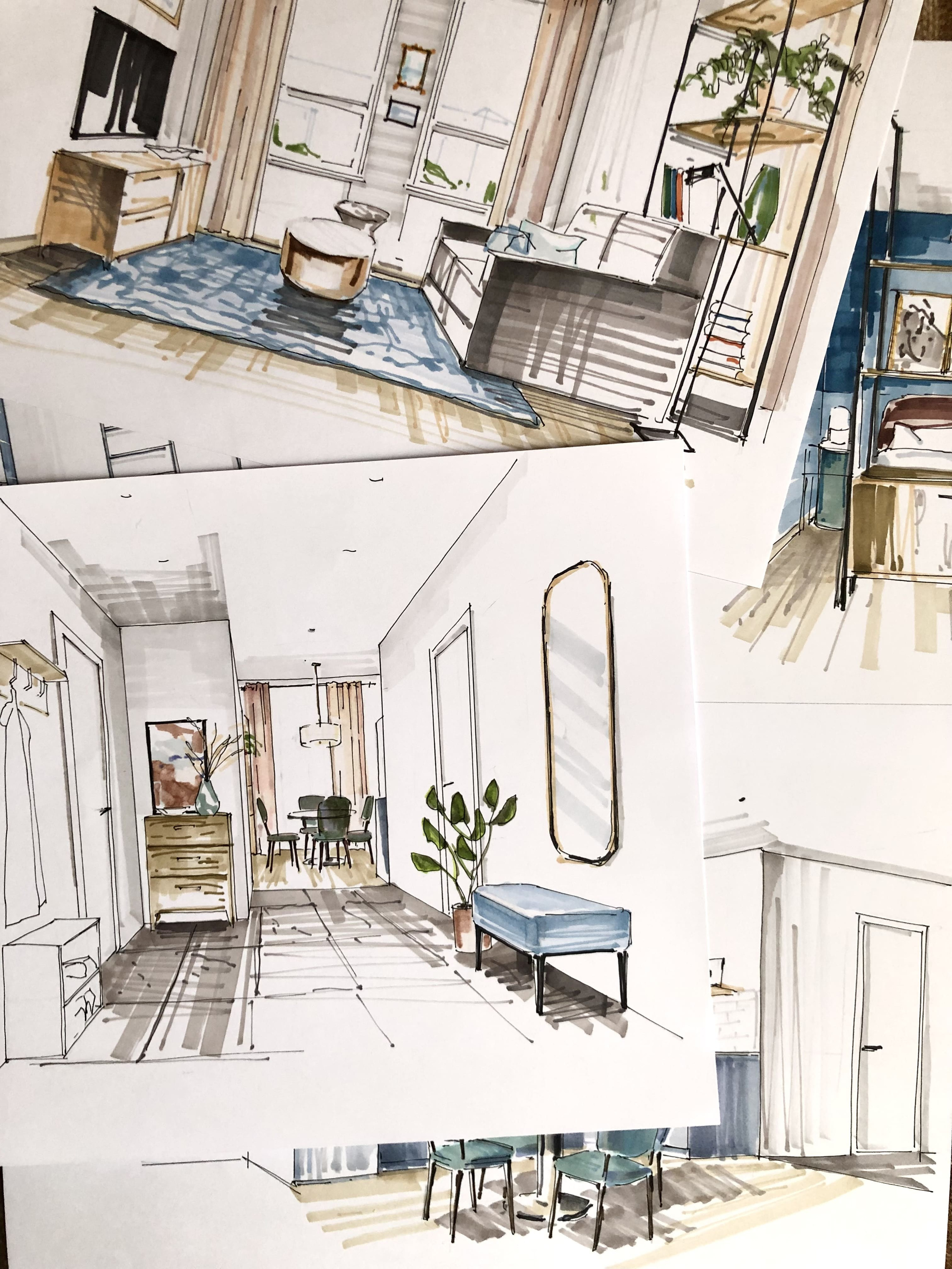 Дюны и травы. Квартира 32 м² / Декорирование. Дизайнер интерьера и художник Анна Феоктистова. Создаю пространства для жизни, работы и отдыха