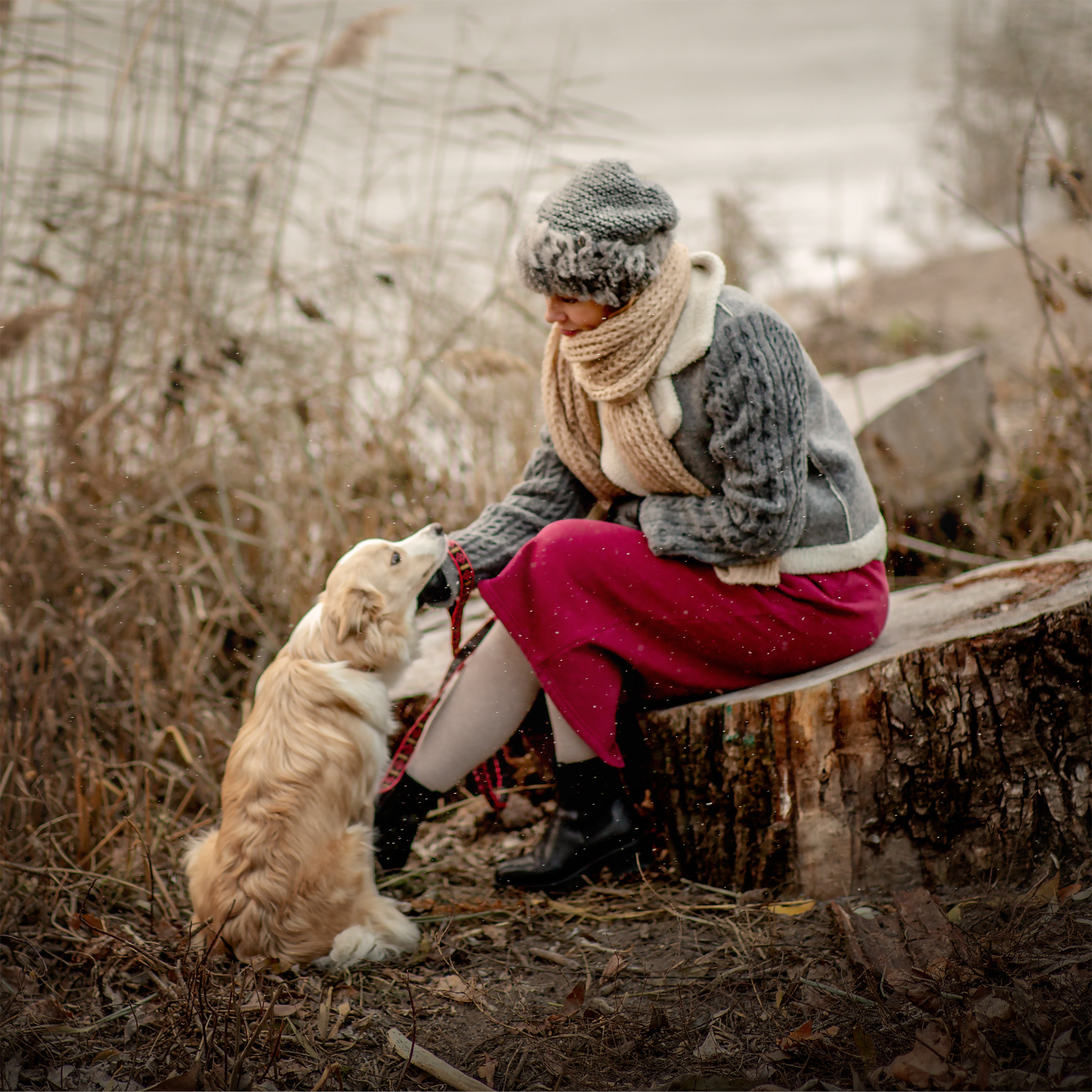 Ира и Белка. Фотограф Мила Гоцина
