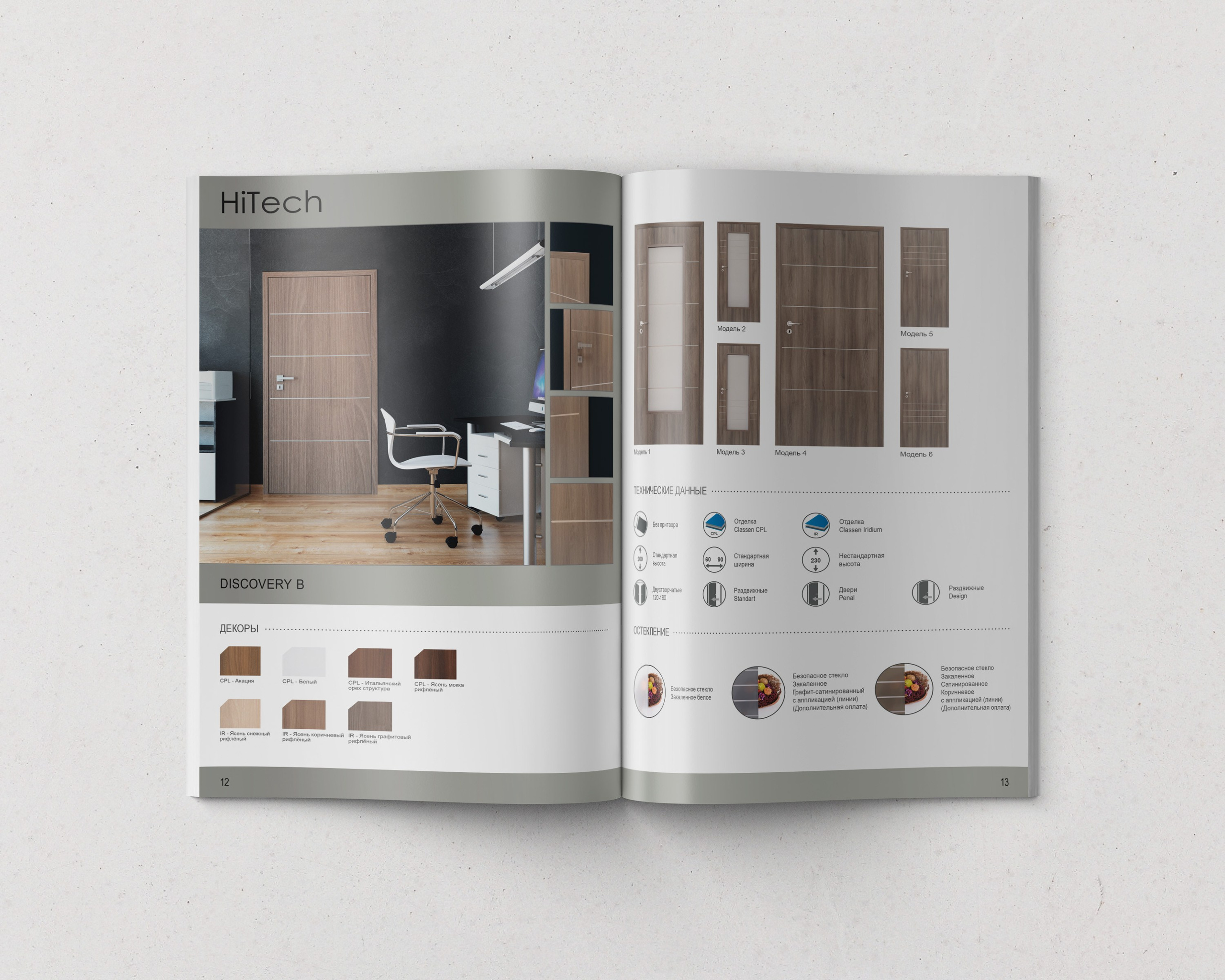 пример верстки внутреннего блока каталога дверей Classen