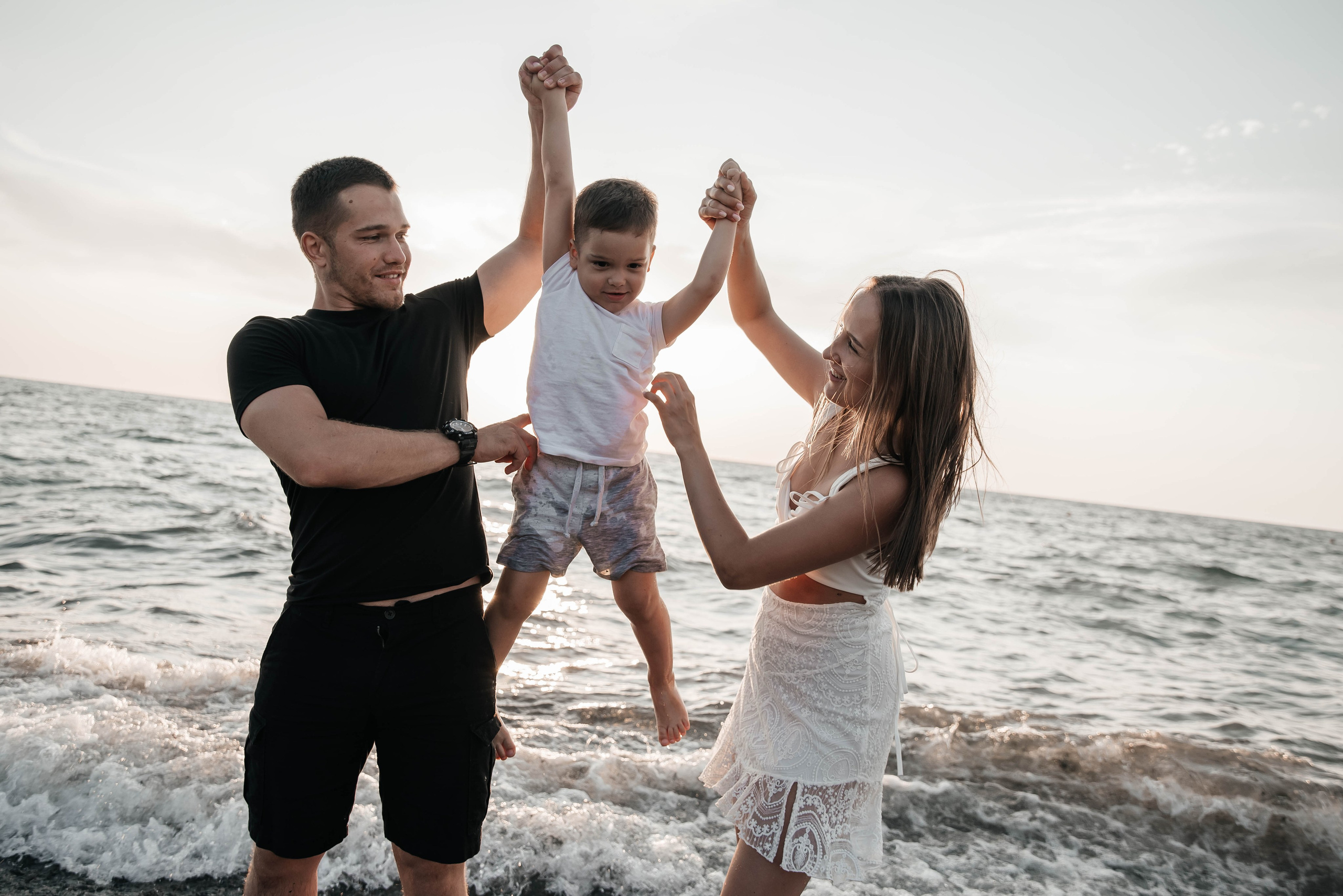 Аня, Саша, Дима. Фотограф Людмила Федотова