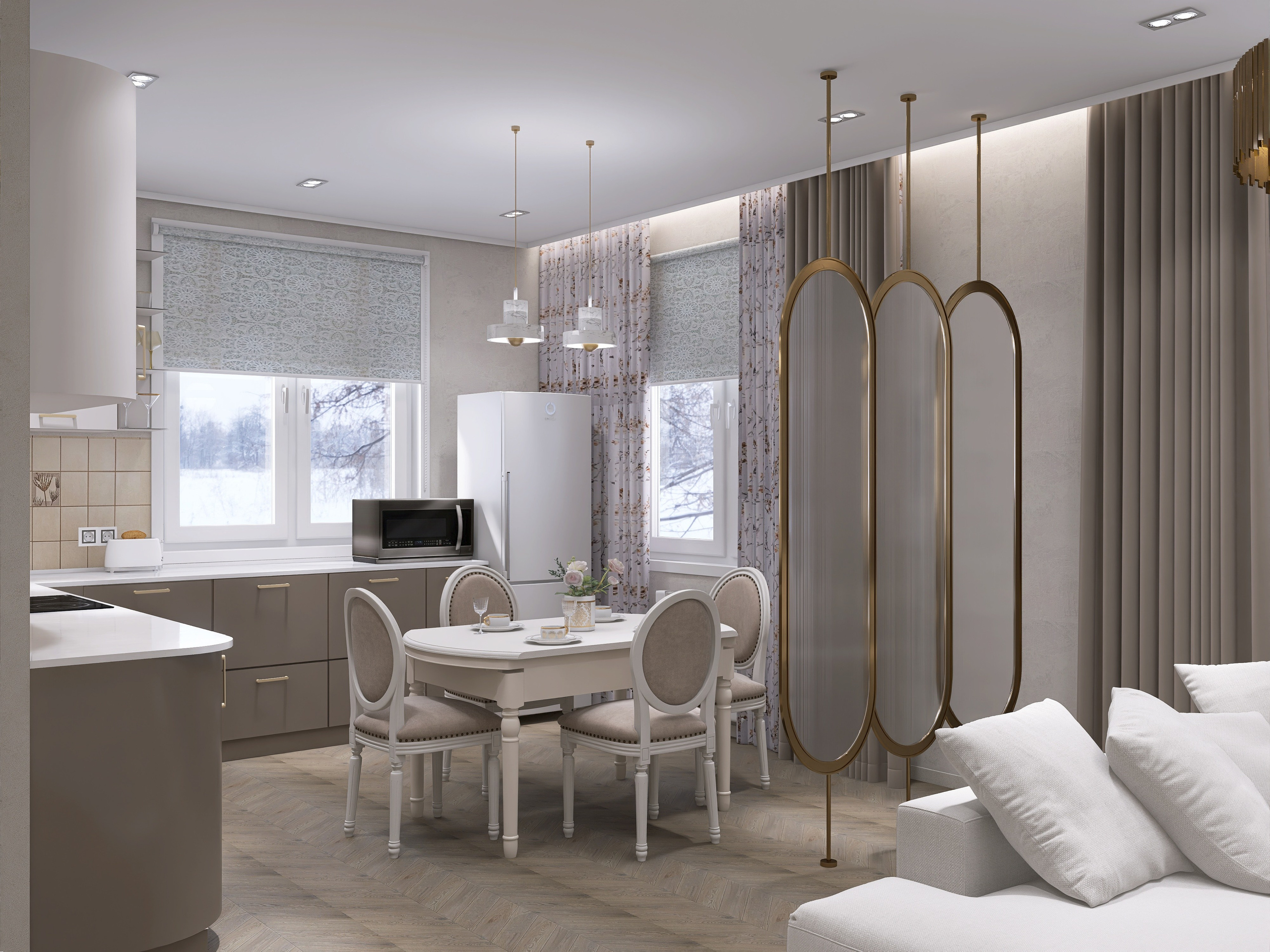 КП Русское поле. Площадь 60 кв. м. Дизайнер интерьера в Новосибирске_Елена Сергеева