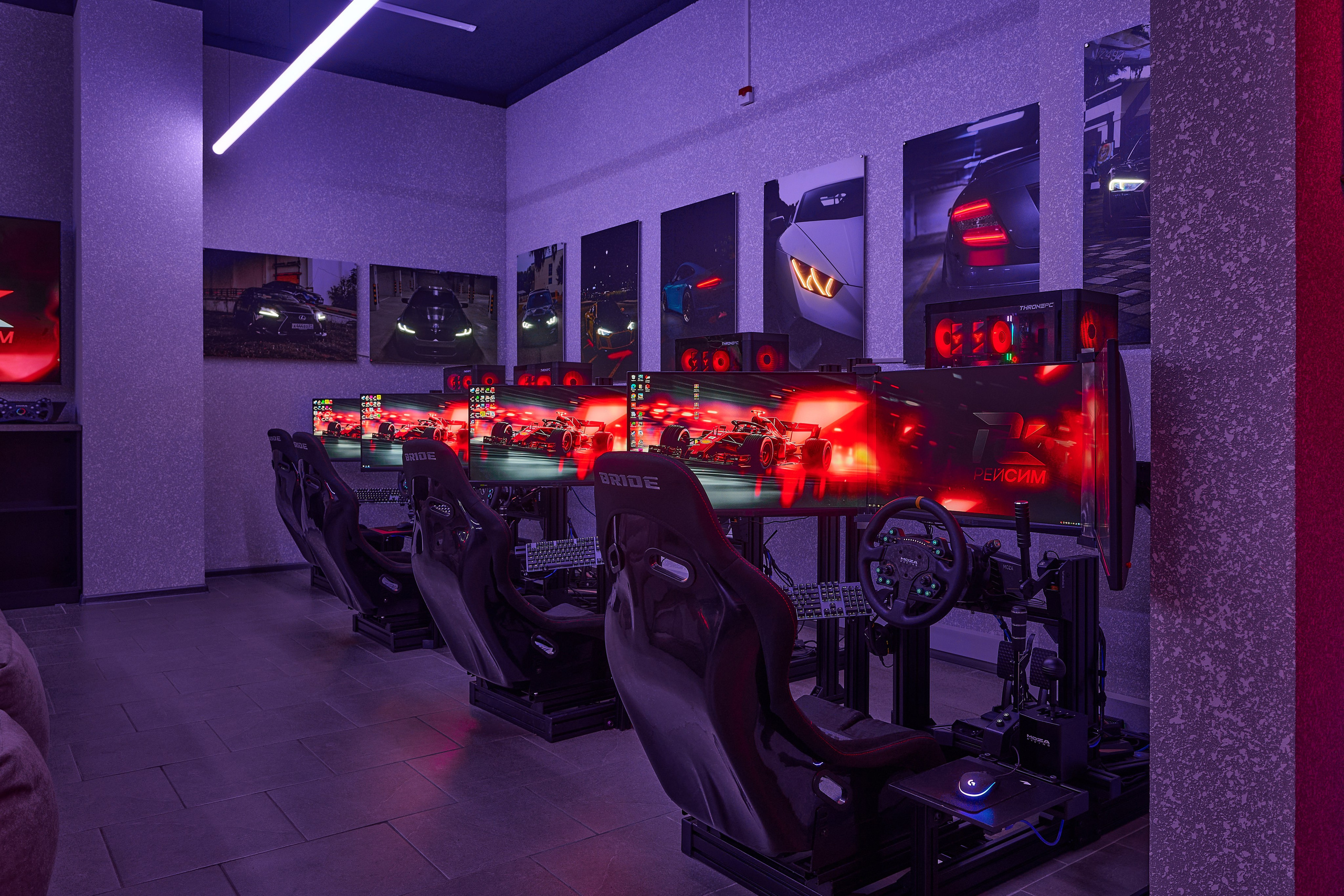 РЕЙСИМ Гоночные автосимуляторы. Интерьерный фотограф в Краснодаре