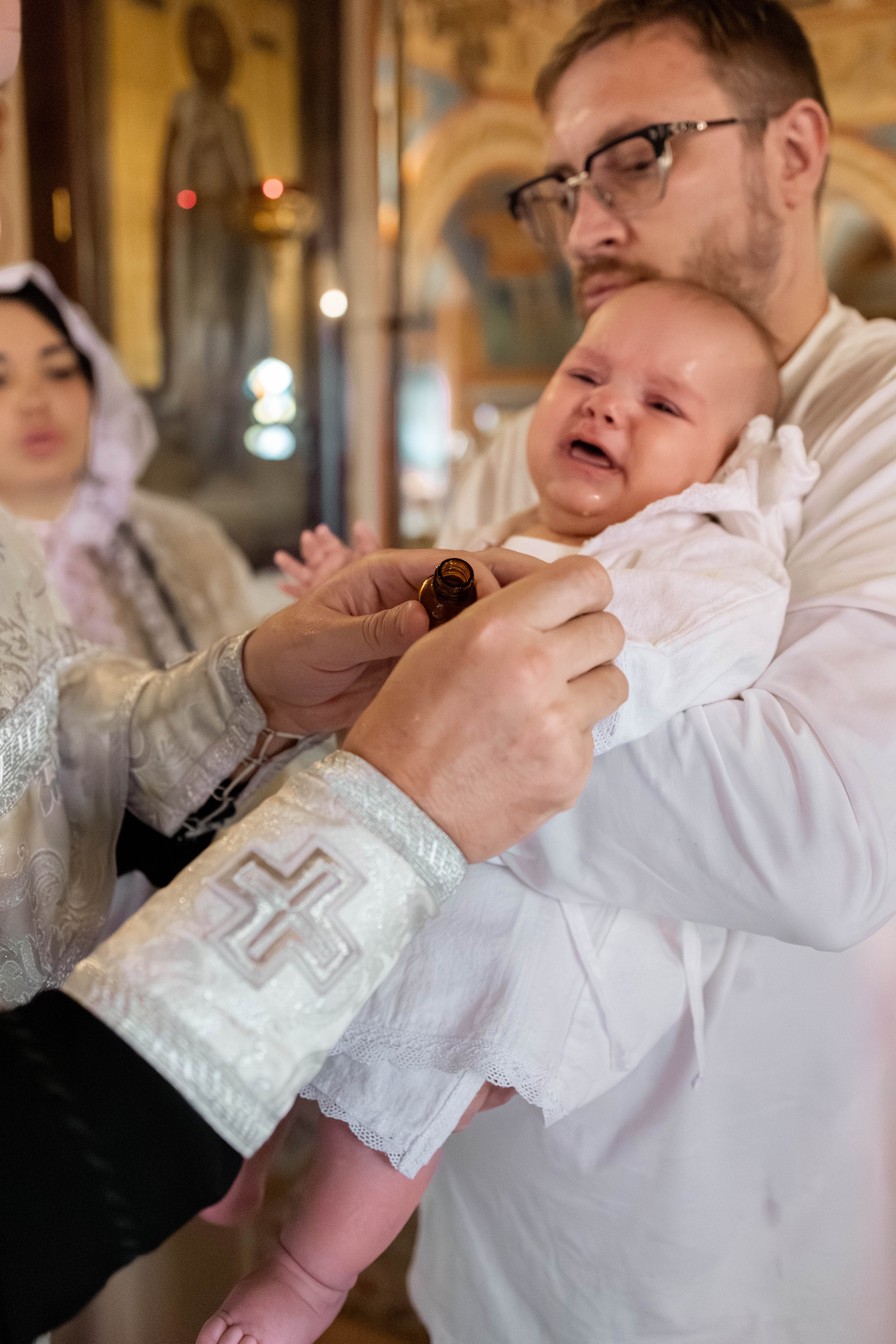Таинство Крещения Евгения. Фотограф новорождённых Newborn Москва