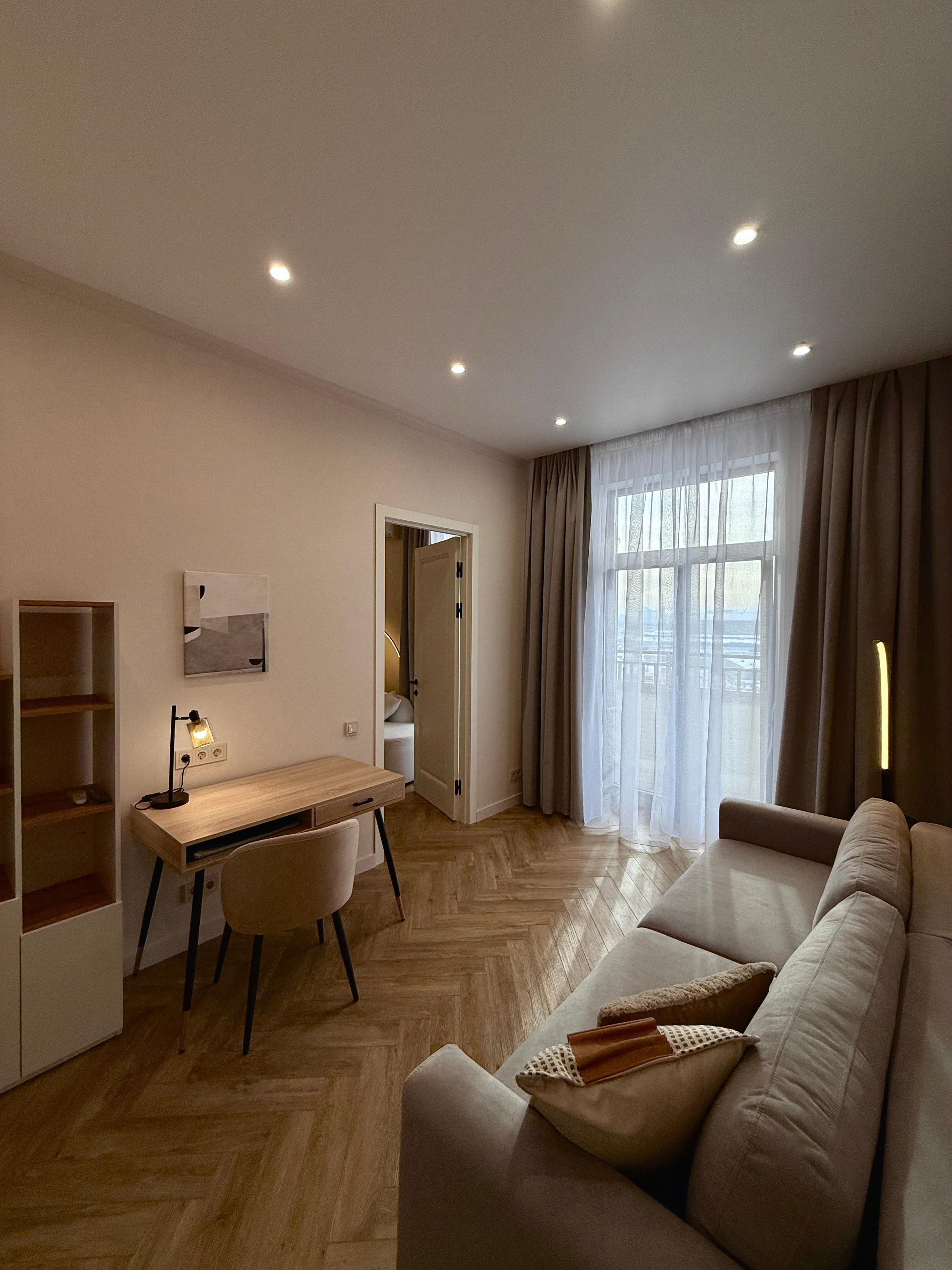 ЖК ID Park Pobedy. Квартира на сачу в долгосрочную аренду уровня комфорт плюс. Дизайн-студия интерьеров Юлии Ивановой