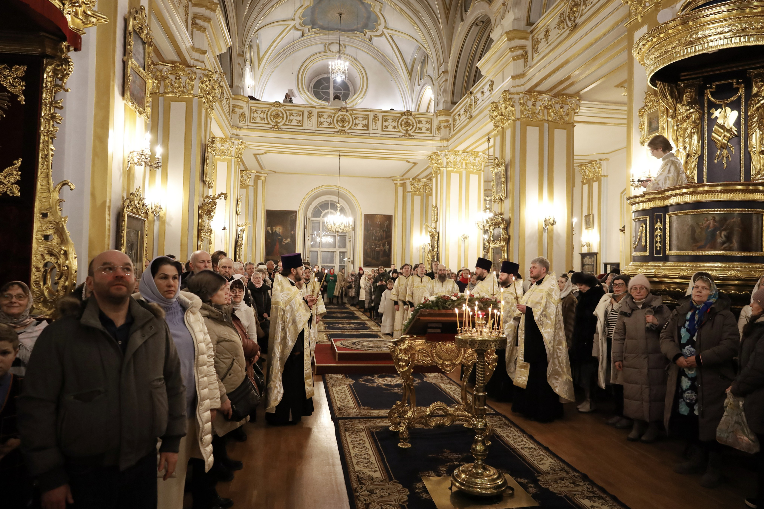 НАВЕЧЕРИЕ РОЖДЕСТВА ХРИСТОВА (РОЖДЕСТВЕНСКИЙ СОЧЕЛЬНИК). НИКОЛО-БОГОЯВЛЕНСКИЙ МОРСКОЙ СОБОР