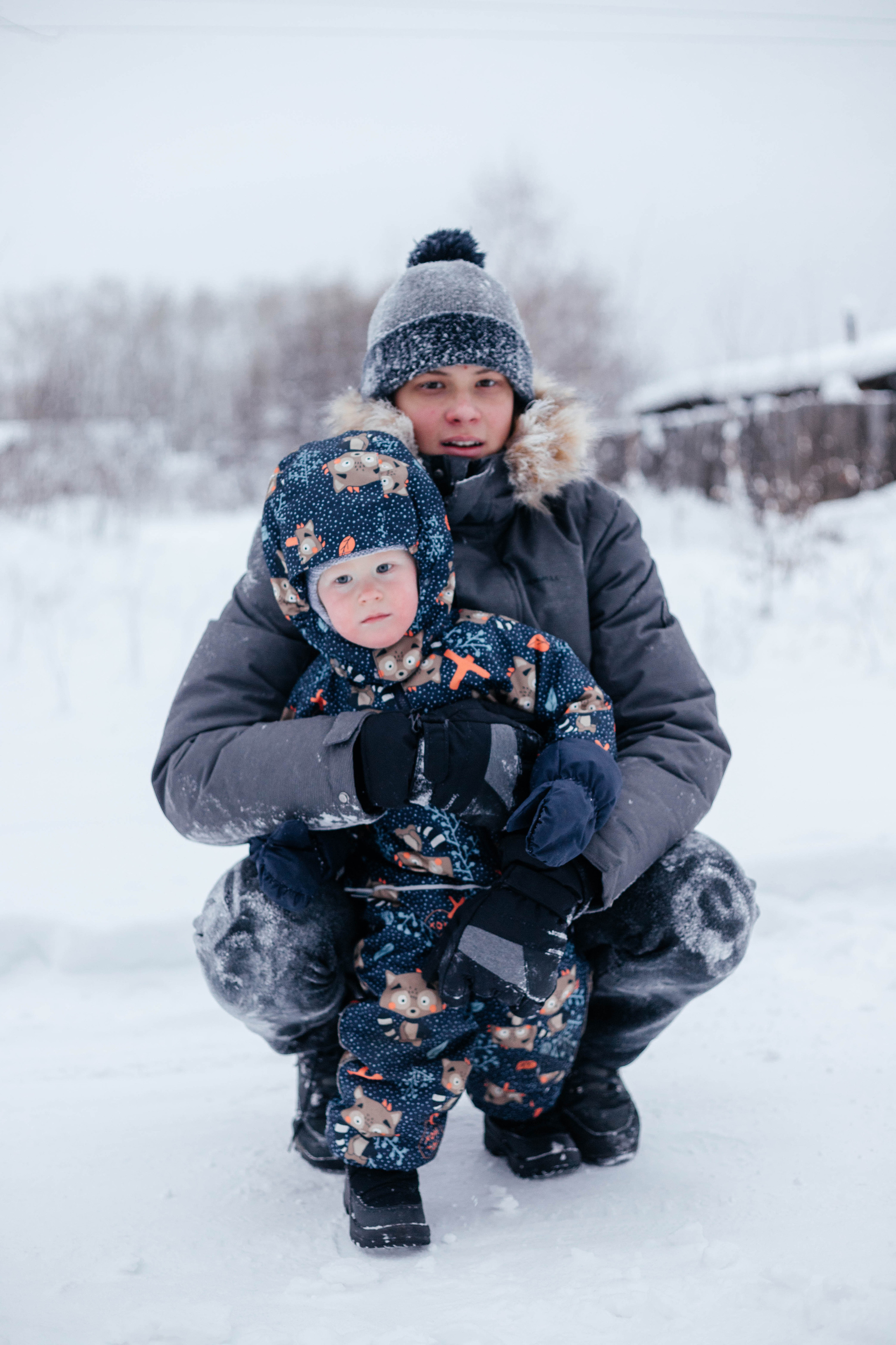 Зима в деревне. Свадебный и семейный фотограф Анна Печенкина