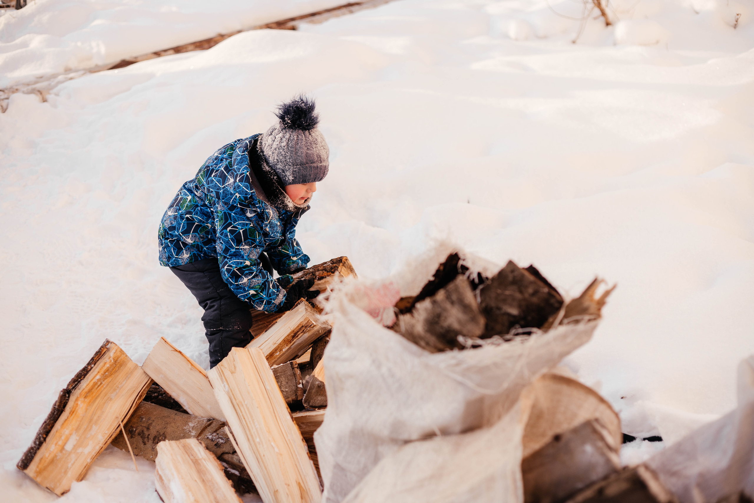 Зима в деревне. Свадебный и семейный фотограф Анна Печенкина