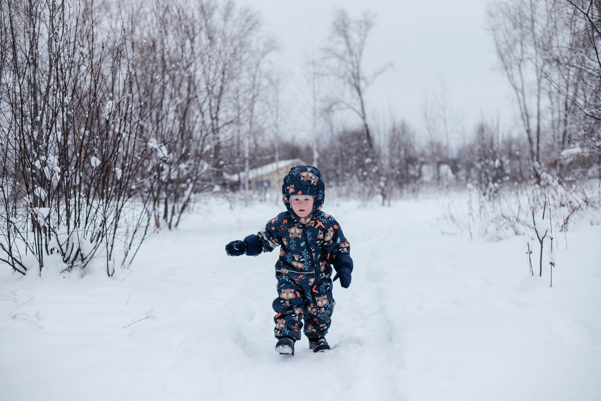 Зима в деревне. Свадебный и семейный фотограф Анна Печенкина