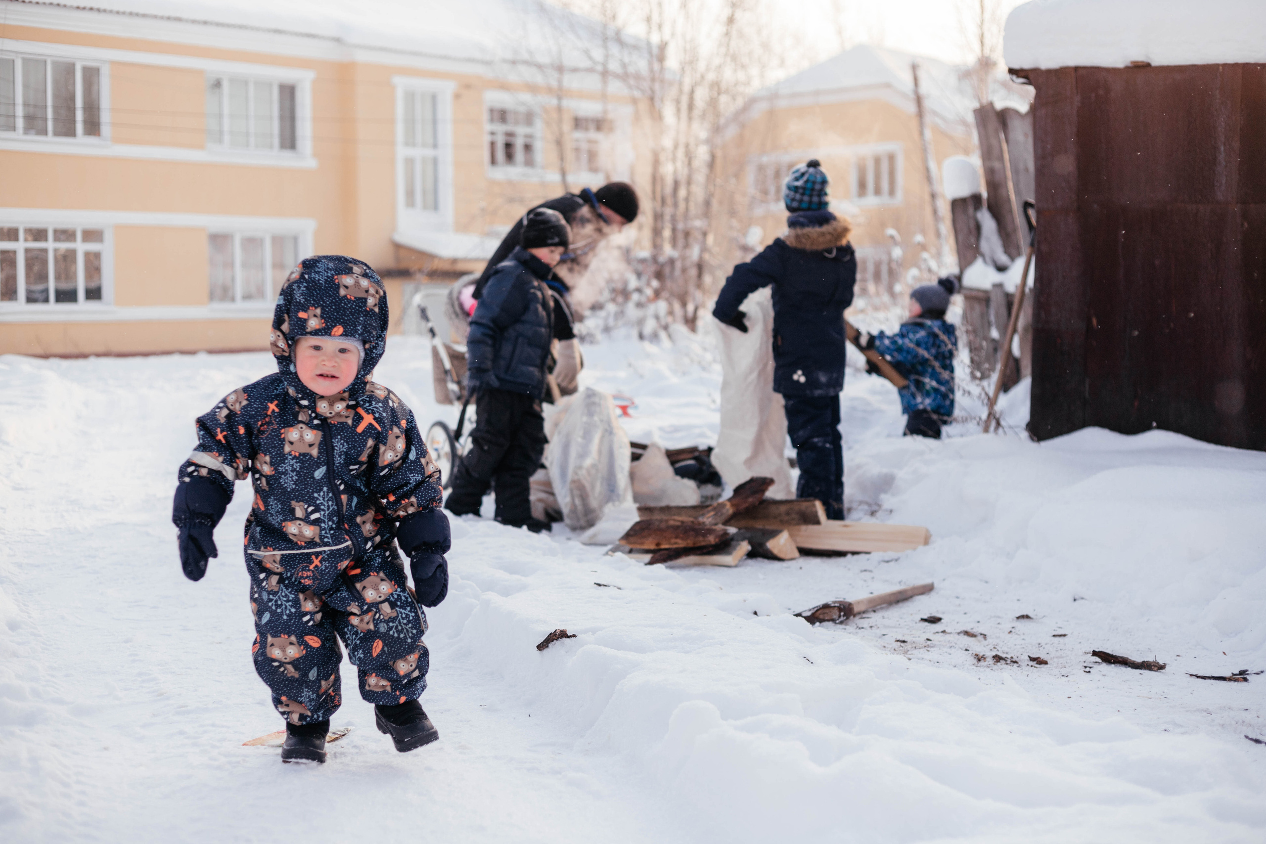 Зима в деревне. Свадебный и семейный фотограф Анна Печенкина