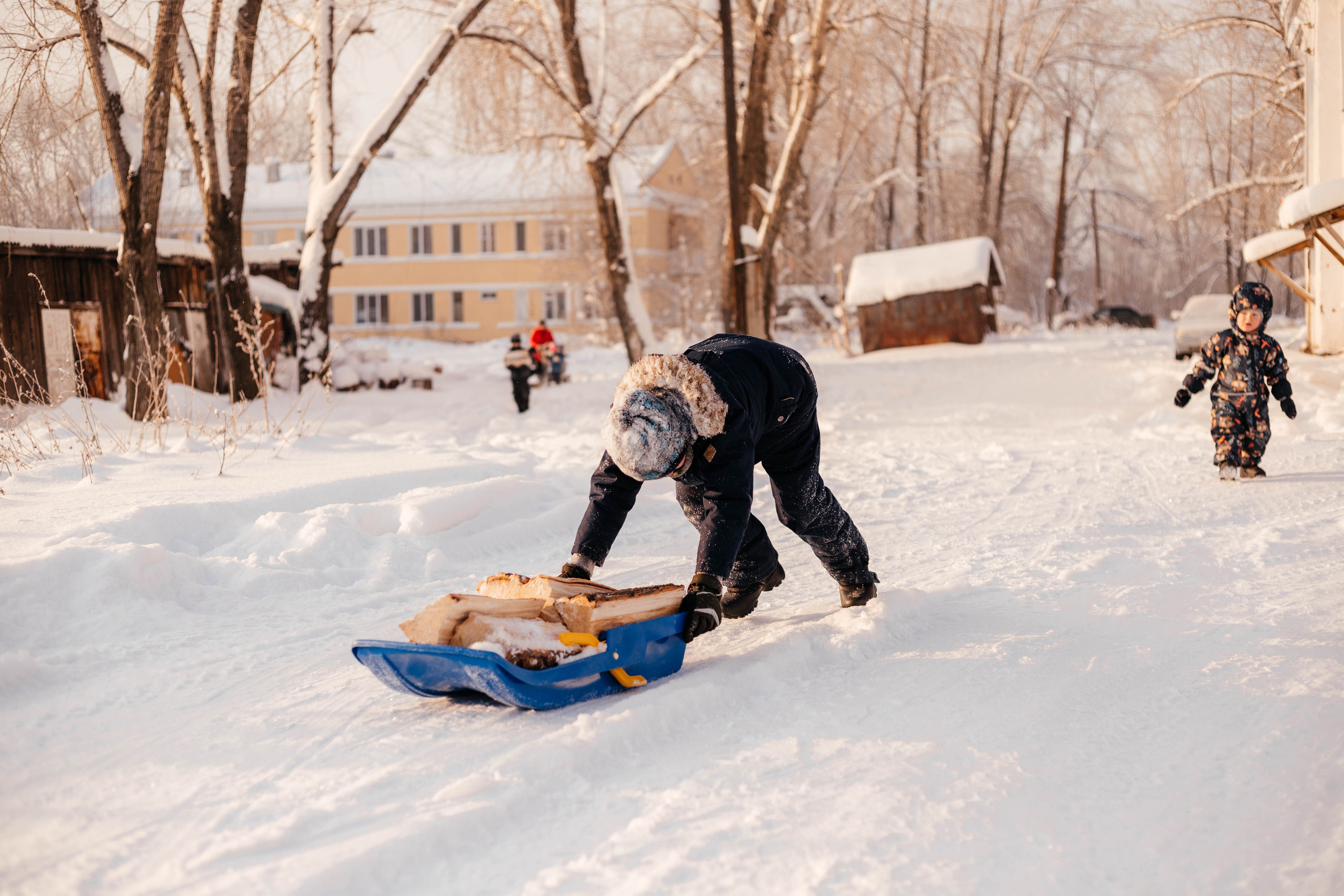 Зима в деревне. Свадебный и семейный фотограф Анна Печенкина