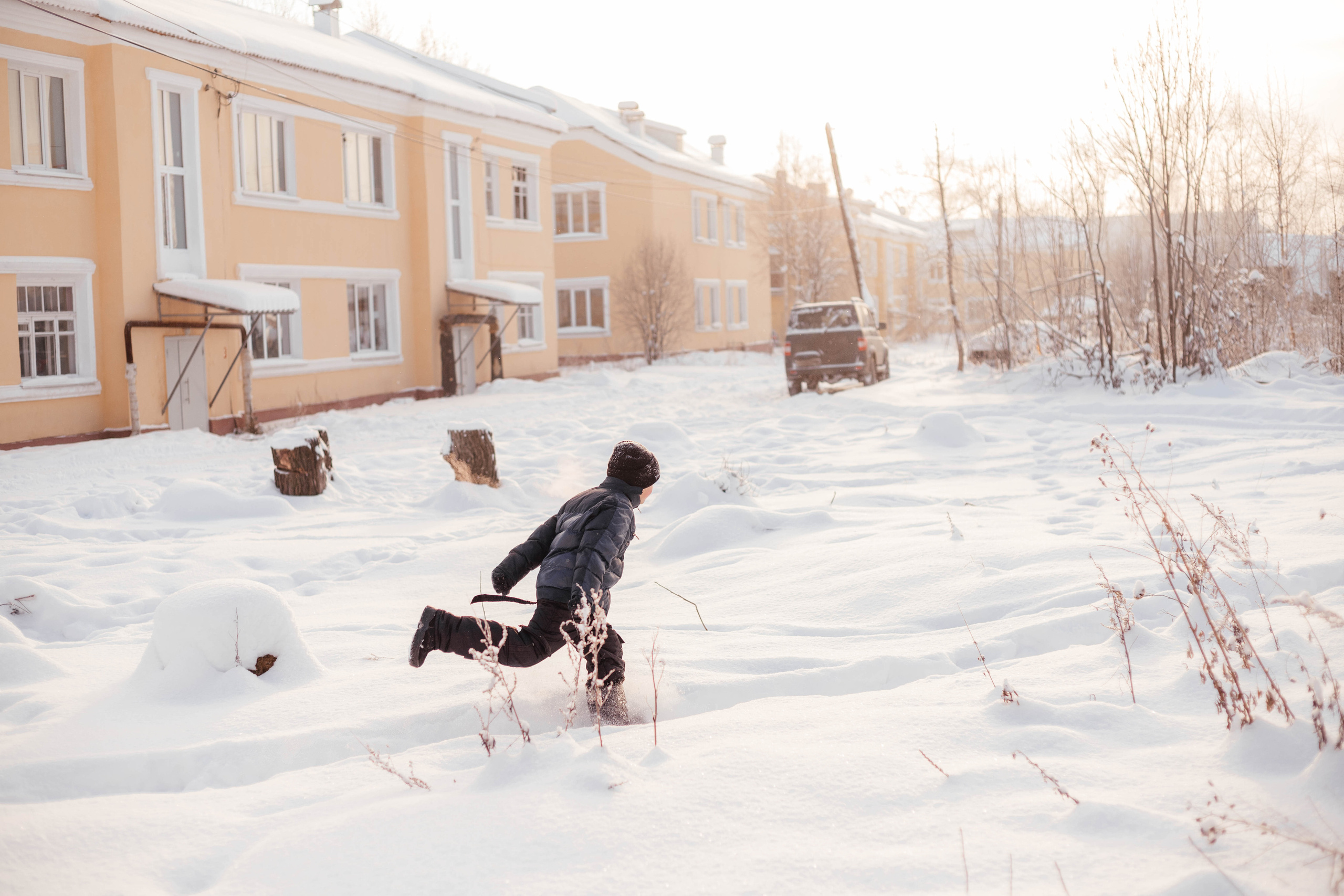 Зима в деревне. Свадебный и семейный фотограф Анна Печенкина