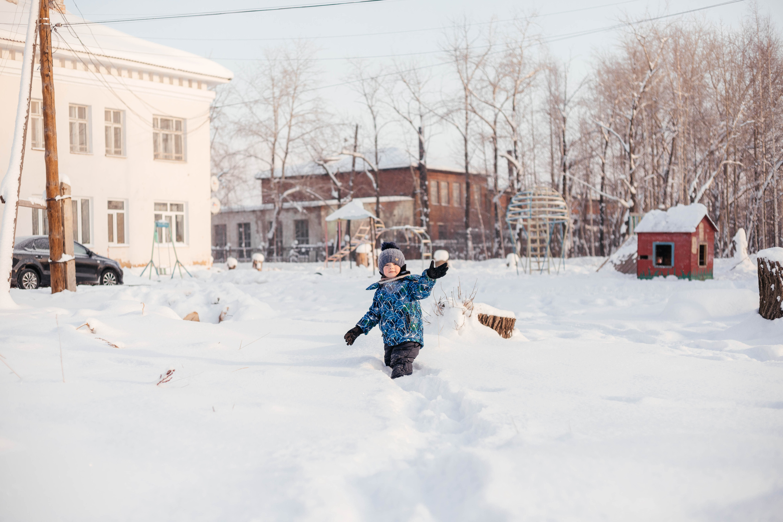 Зима в деревне. Свадебный и семейный фотограф Анна Печенкина
