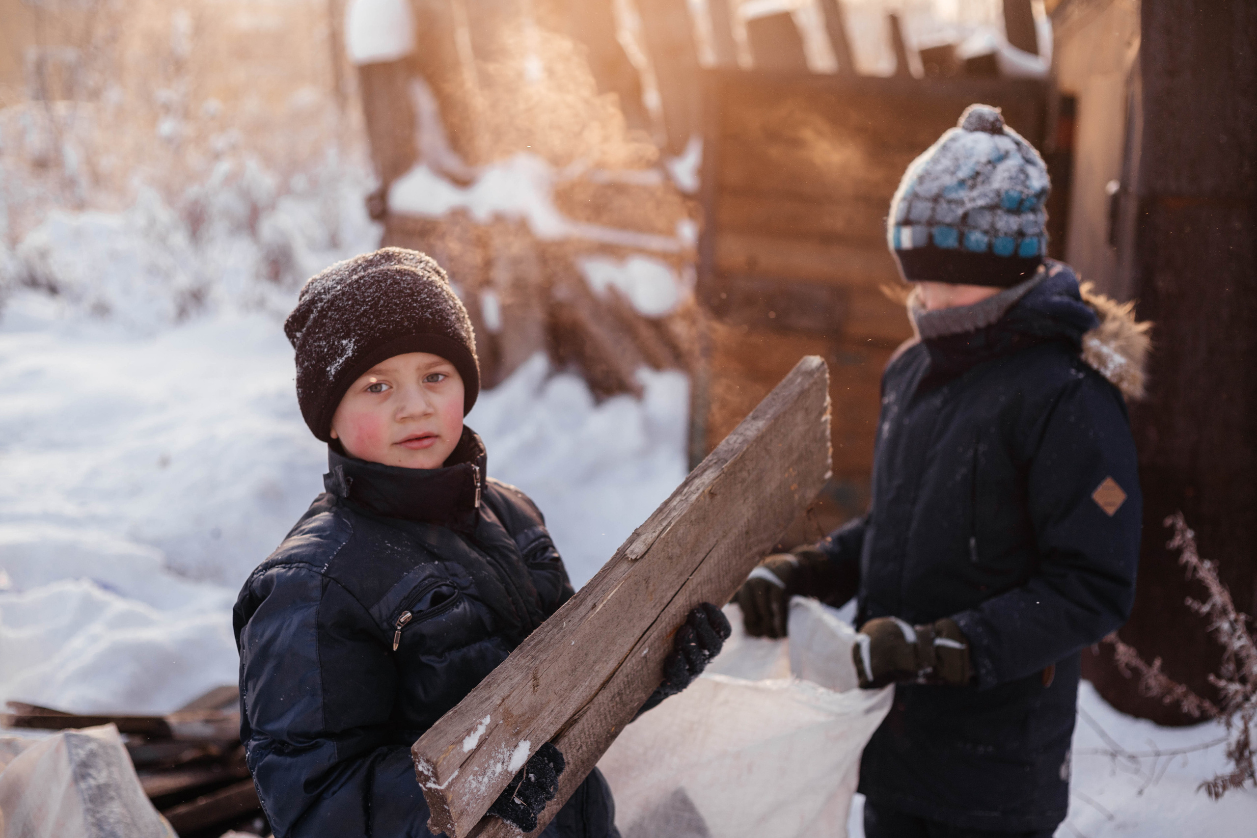 Зима в деревне. Свадебный и семейный фотограф Анна Печенкина