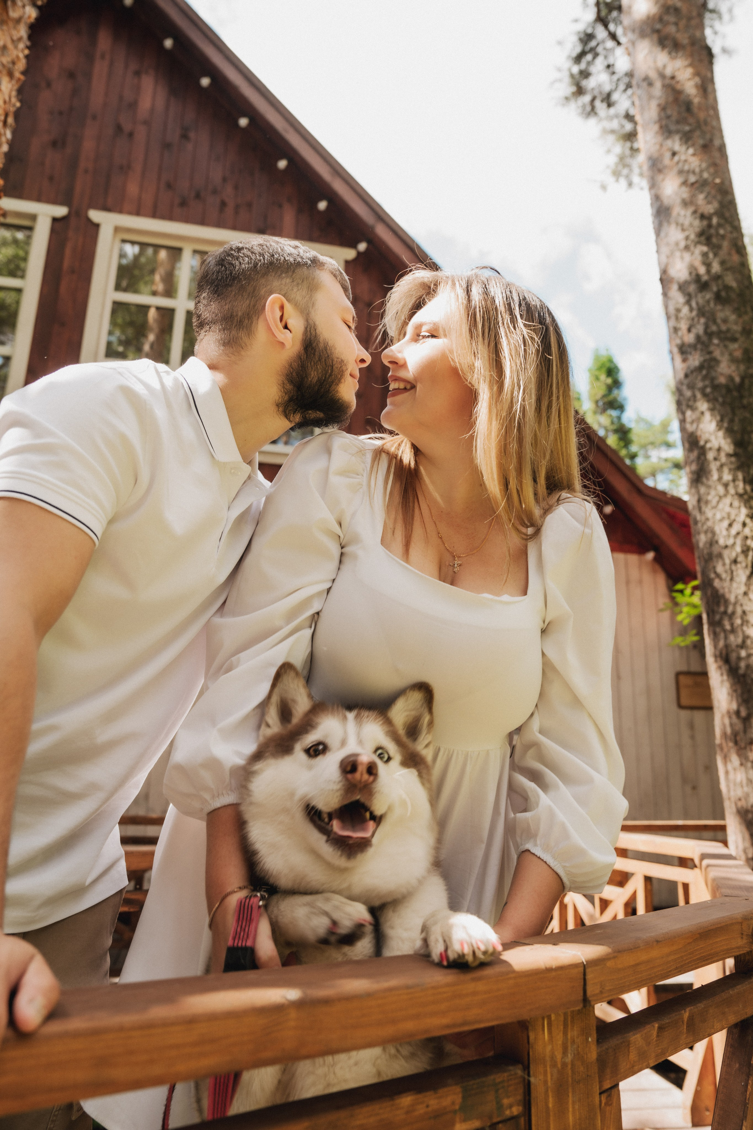 Дарья ♡ Максим ✧ Чоки — История любви, когда в семье есть хаски. Свадебный и портретный фотограф в Москве, Светлана Янковая