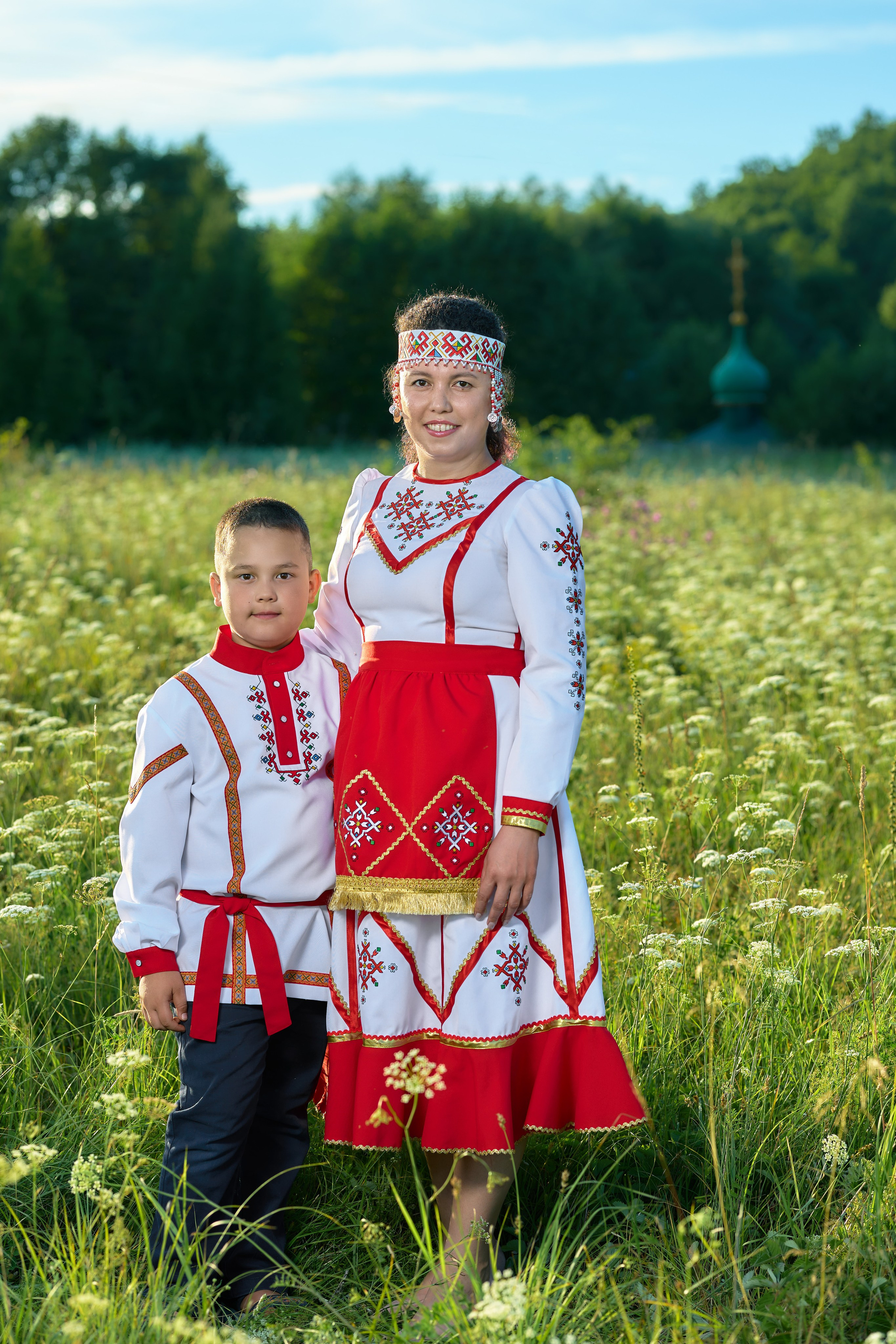 Семейная тематическая фотосессия в народных чувашских костюмах. Чувашия, Чебоксары. Владимир Суздалов (ProMaXe) — Портретный фотограф, тематические фотосессии в Чебоксарах