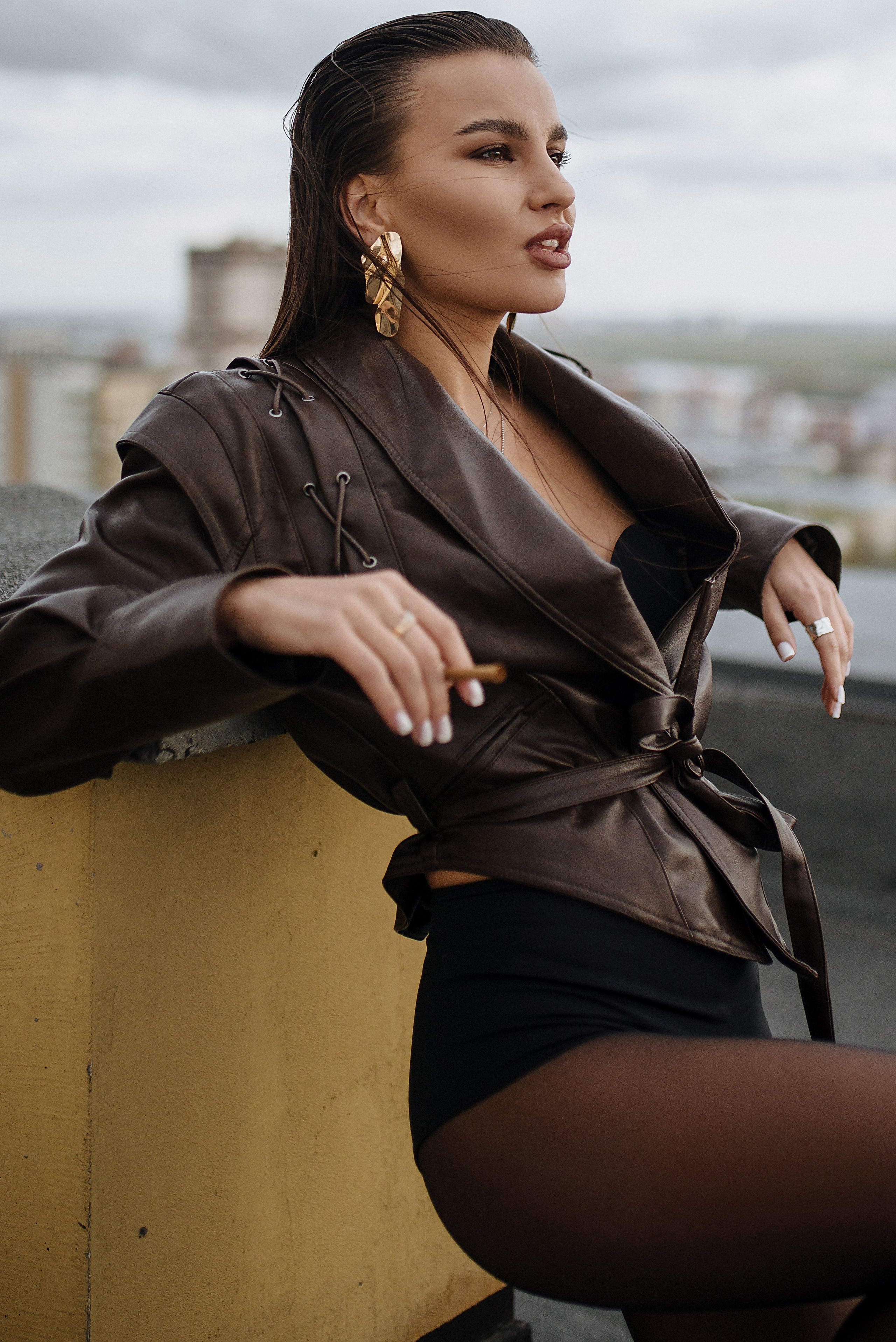 Фотосессия в Новосибирске: Сексуальный образ на крыше с видом на реку |Дарья Едапина. Фотограф Дарья Едапина Новосибирск