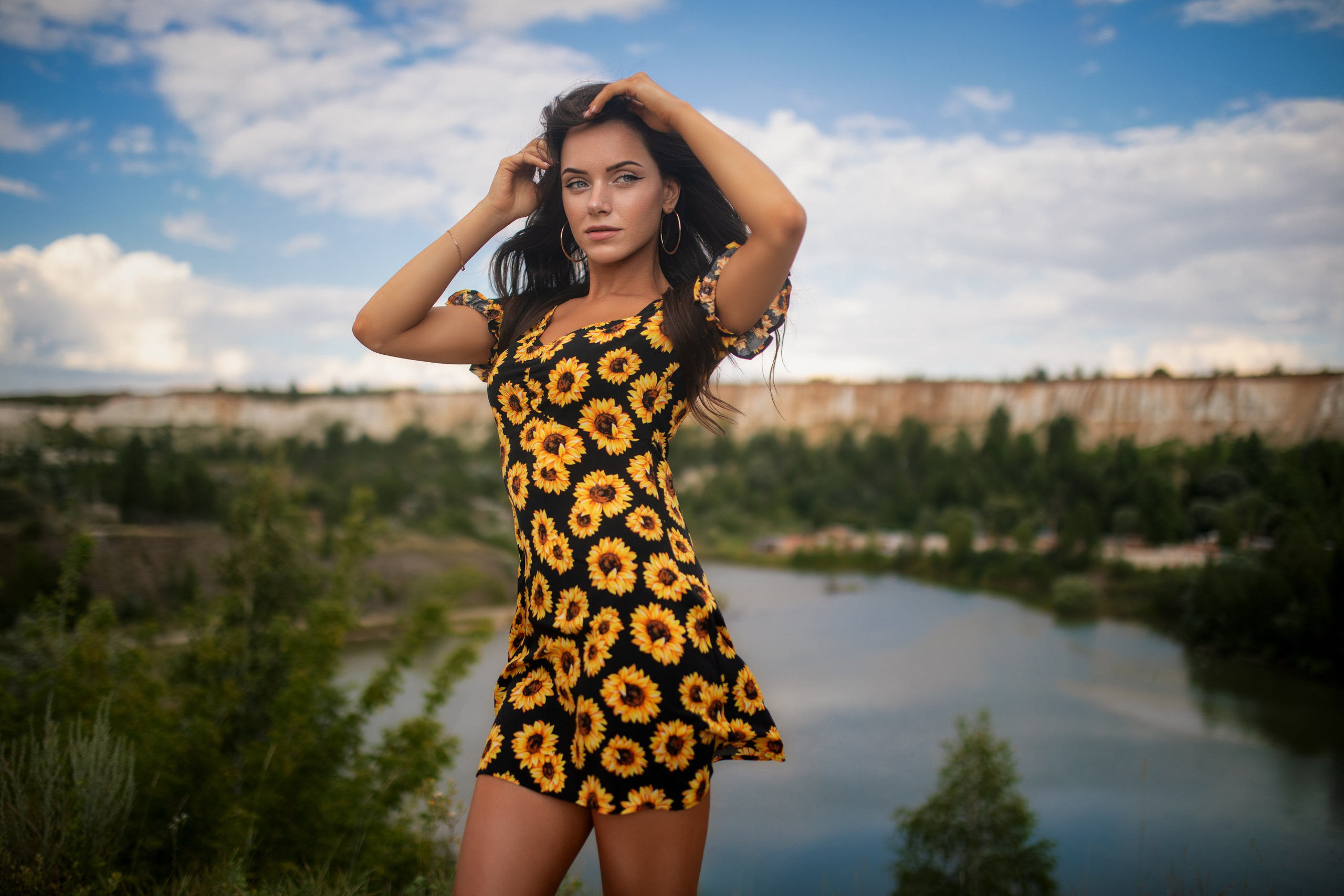 Летняя съемка с Екатериной на природе в парке Белый Колодец в формате для «себя»