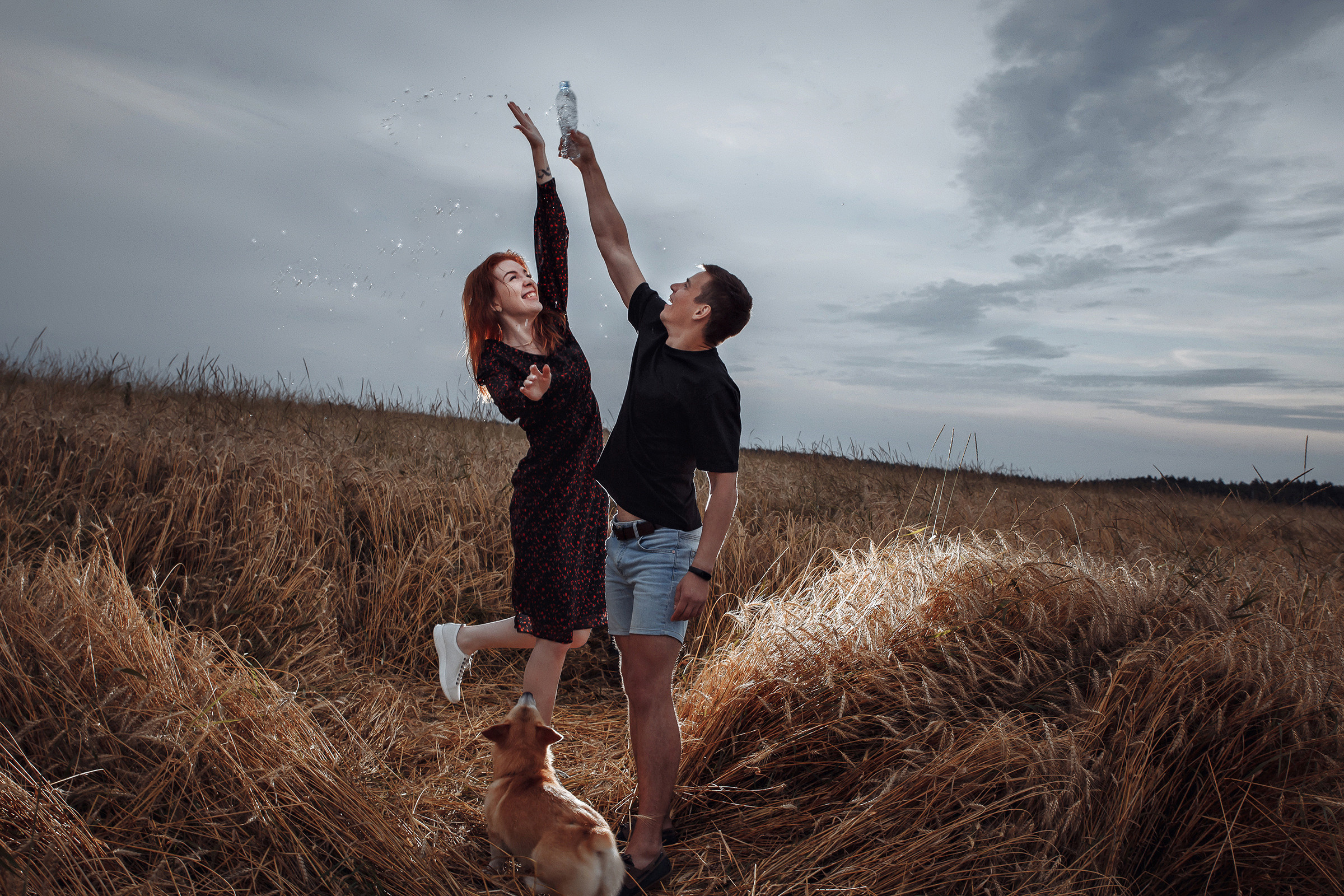 Летняя love-story в поле. Фотограф Марина Юдина. Подольск, Москва