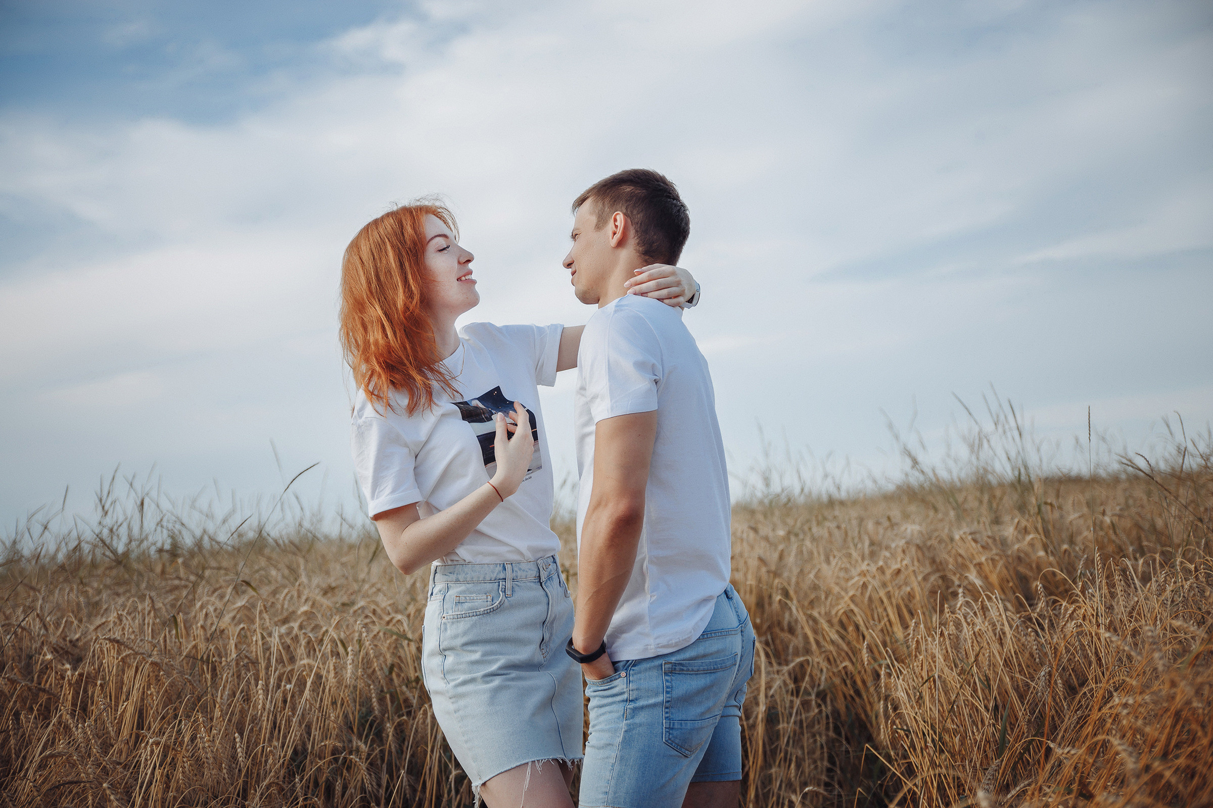 Летняя love-story в поле. Фотограф Марина Юдина. Подольск, Москва