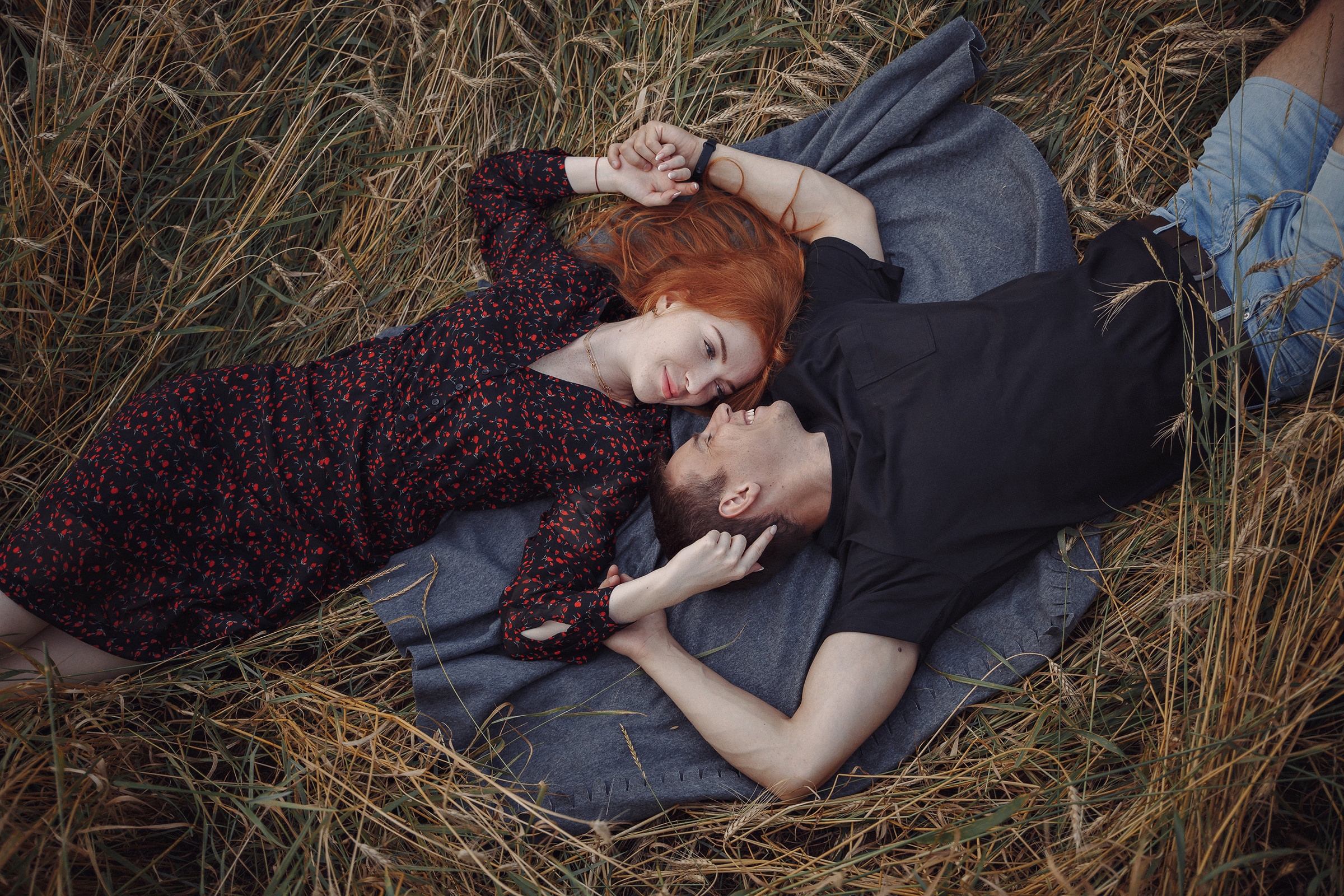 Летняя love-story в поле. Фотограф Марина Юдина. Подольск, Москва