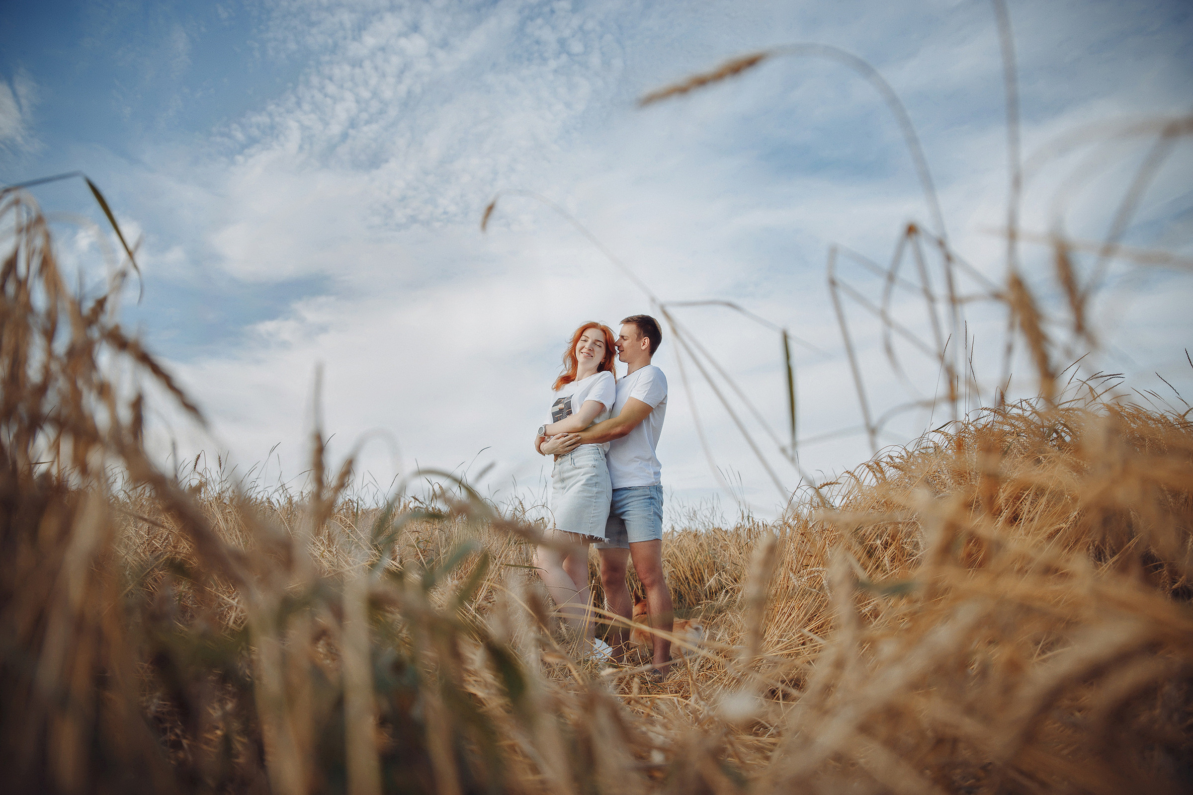 Летняя love-story в поле. Фотограф Марина Юдина. Подольск, Москва