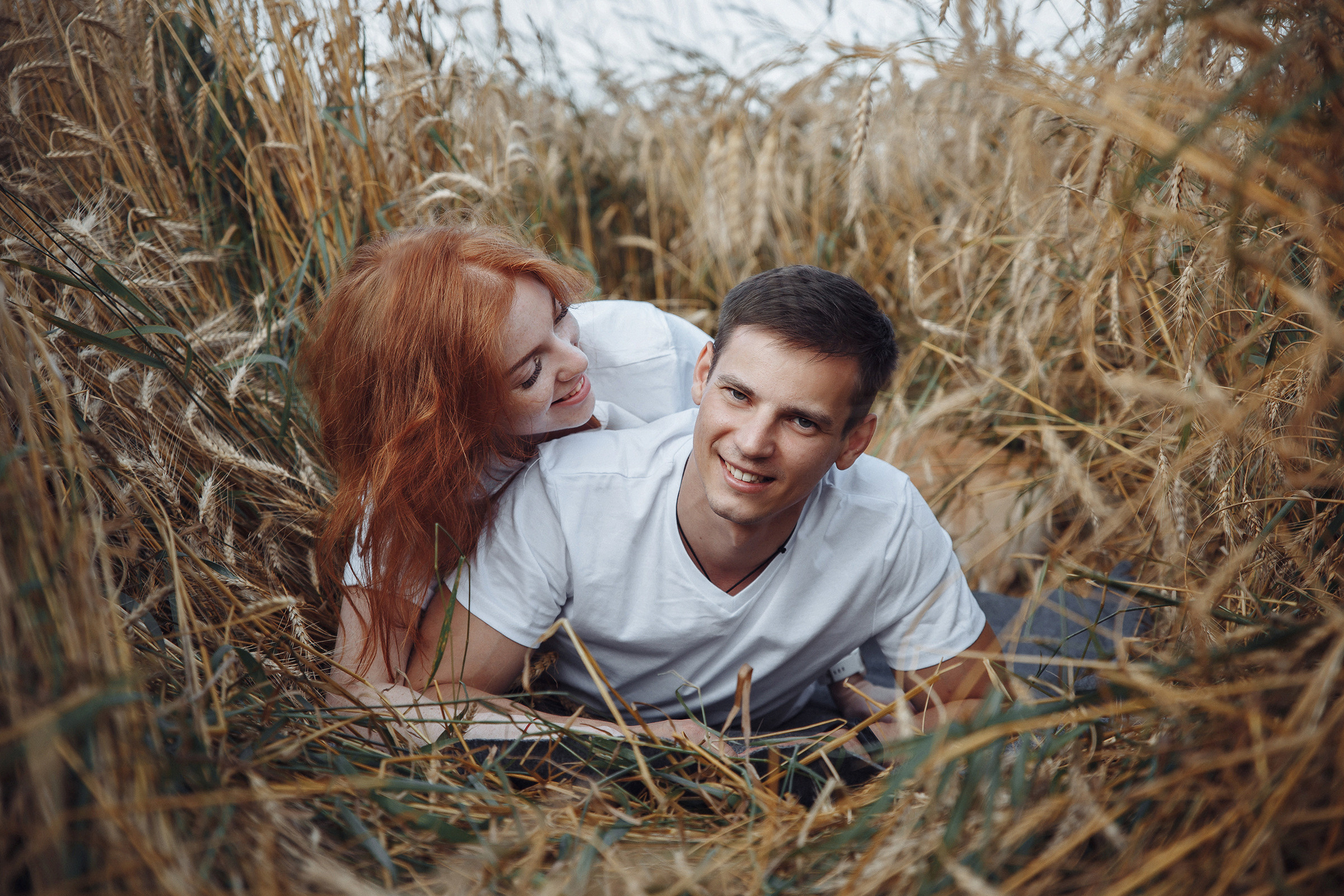 Летняя love-story в поле. Фотограф Марина Юдина. Подольск, Москва