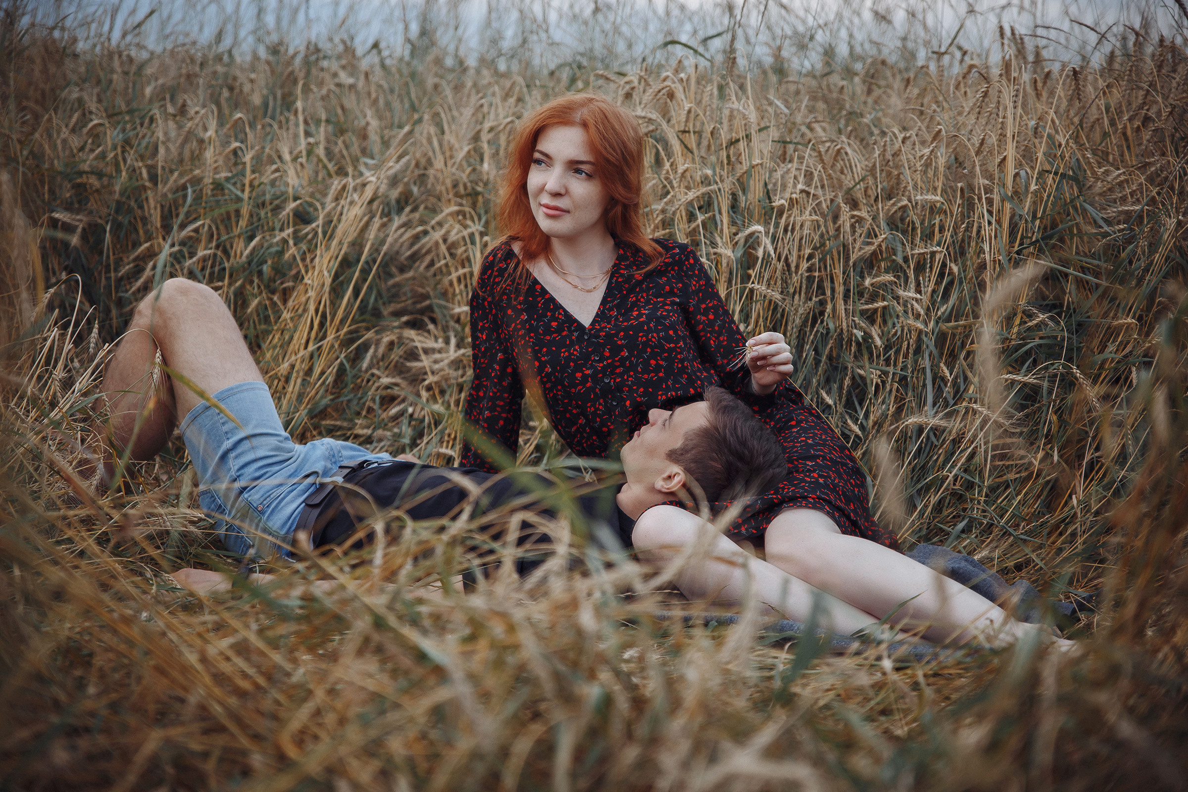 Летняя love-story в поле. Фотограф Марина Юдина. Подольск, Москва